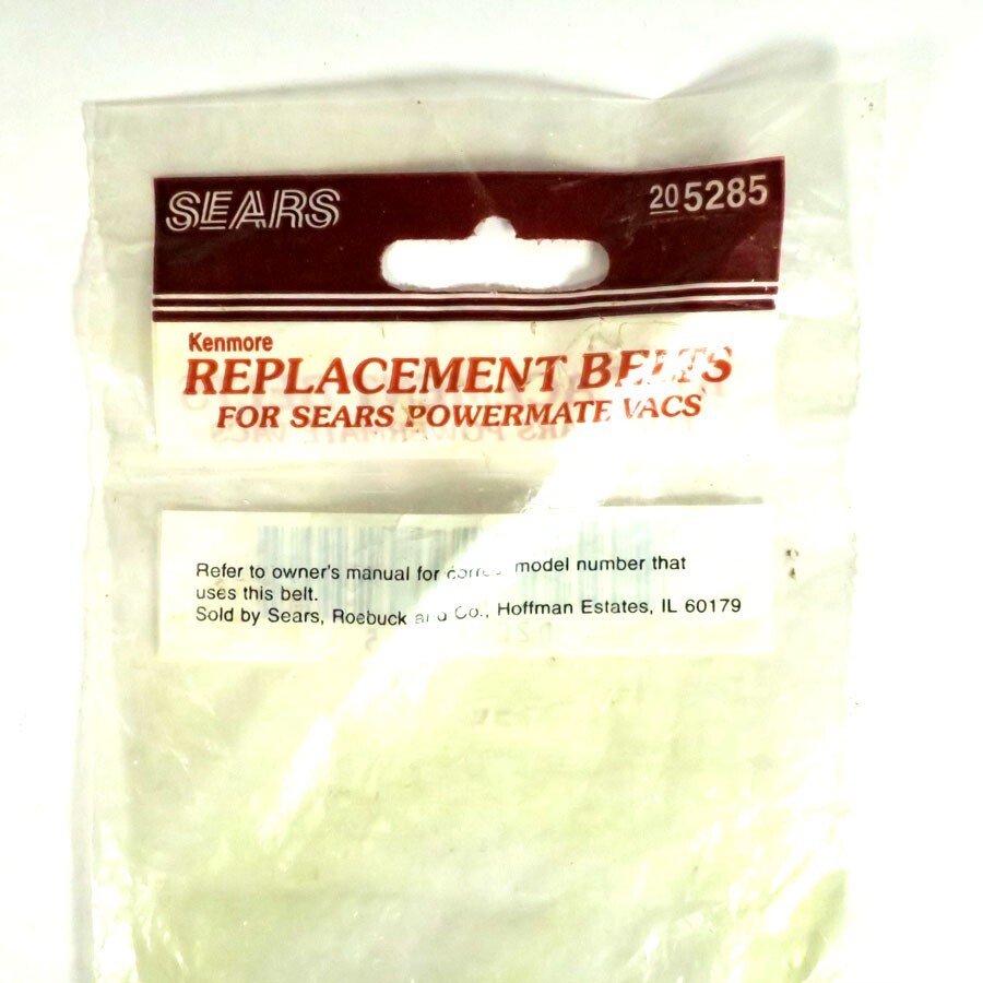 Sears, D20-M5285, Kenmore Replacement Belts For Sears Upright Vacs, 205285