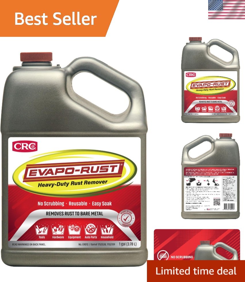 Non-toxic 1 Gallon Rust Remover – Perfect for Industrial & Household Metal Items