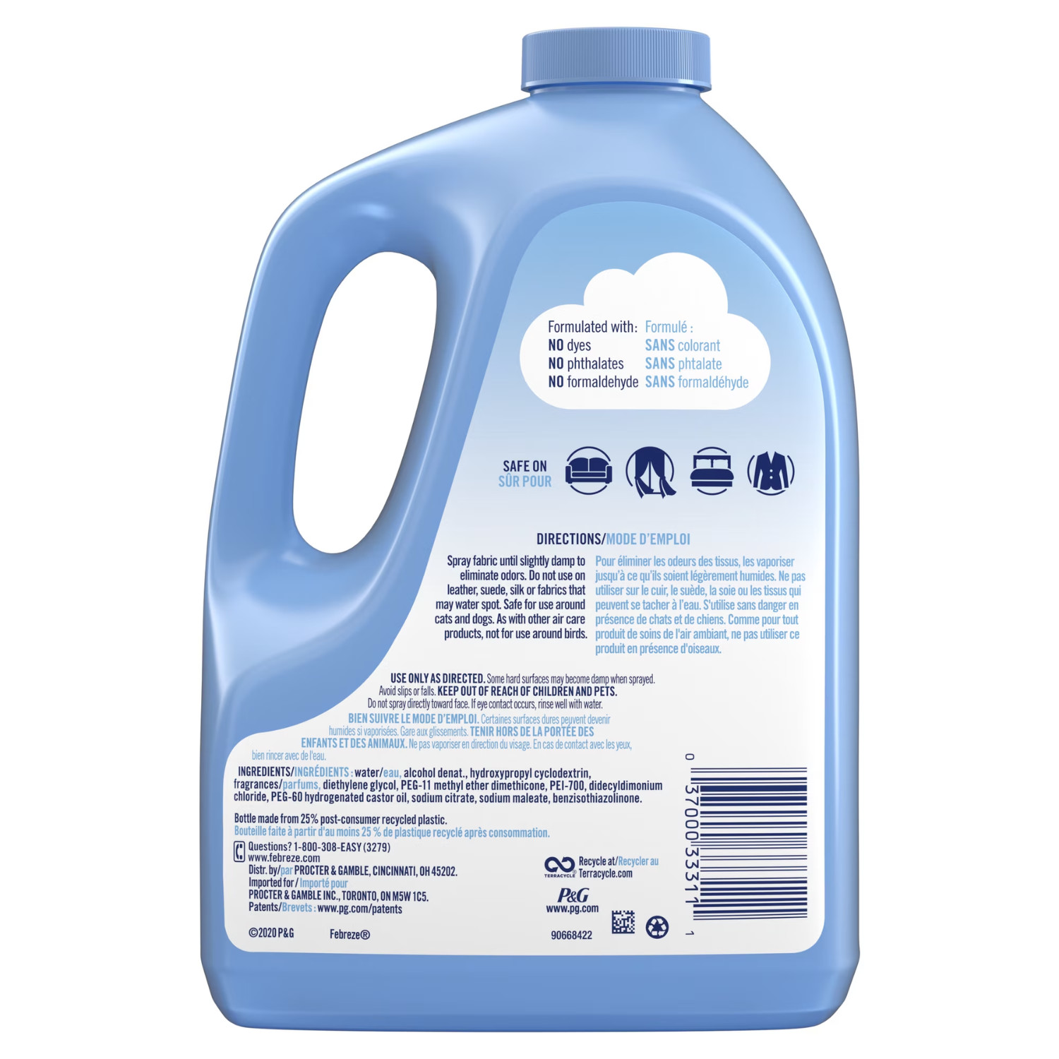 2 Pack 67 oz. Original Scent Extra Strength Fabric Freshener Refill NEW