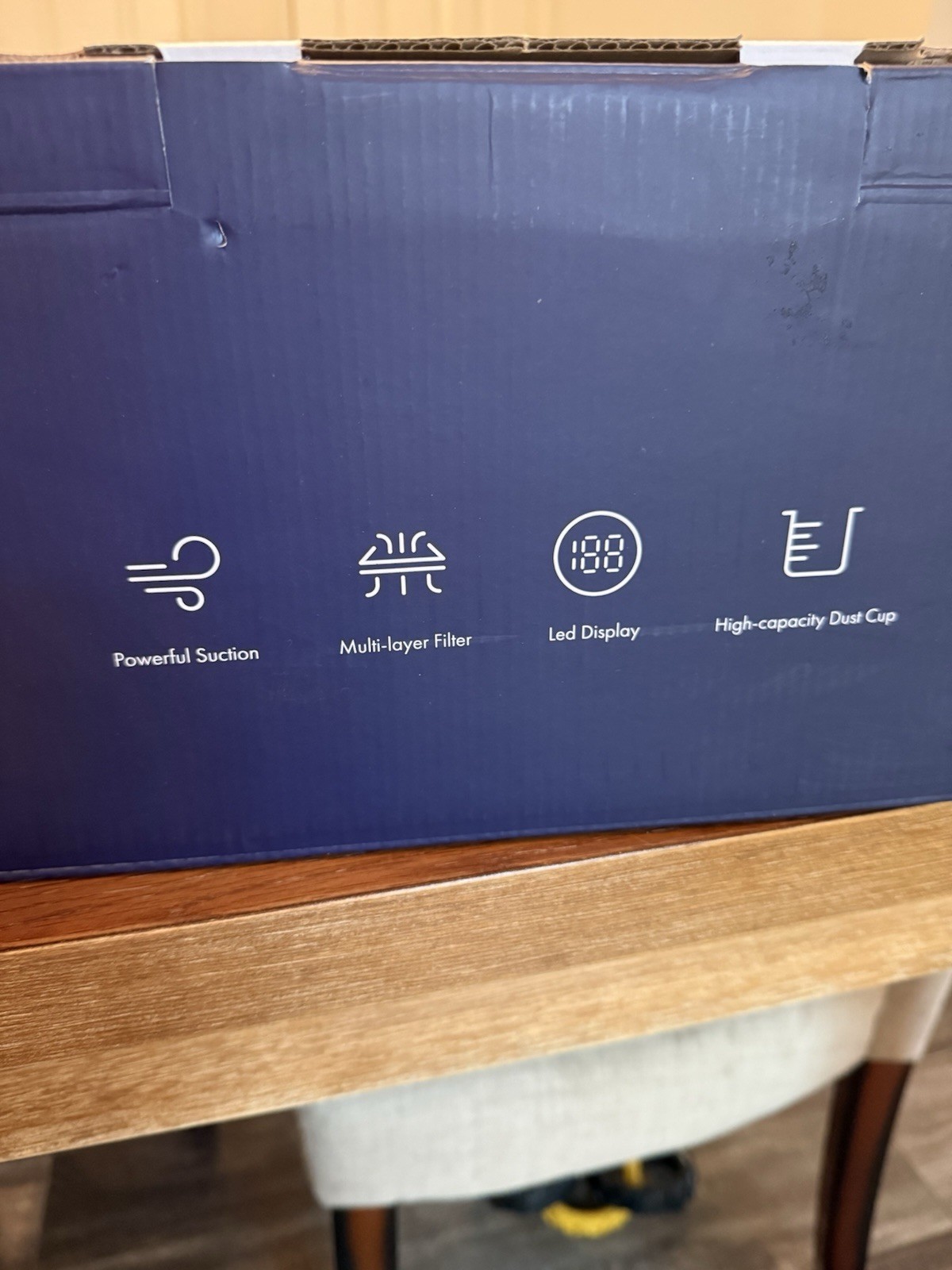 Homeika H016 Blue Cordless Battery-Powered Stick Vacuum Cleaner with LED Display