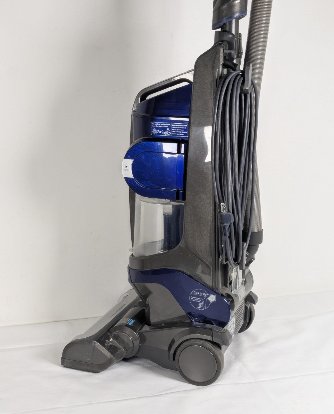 LG KOMPRESSOR LUV300B Dualforce Upright Bagless Vacuum Cleaner