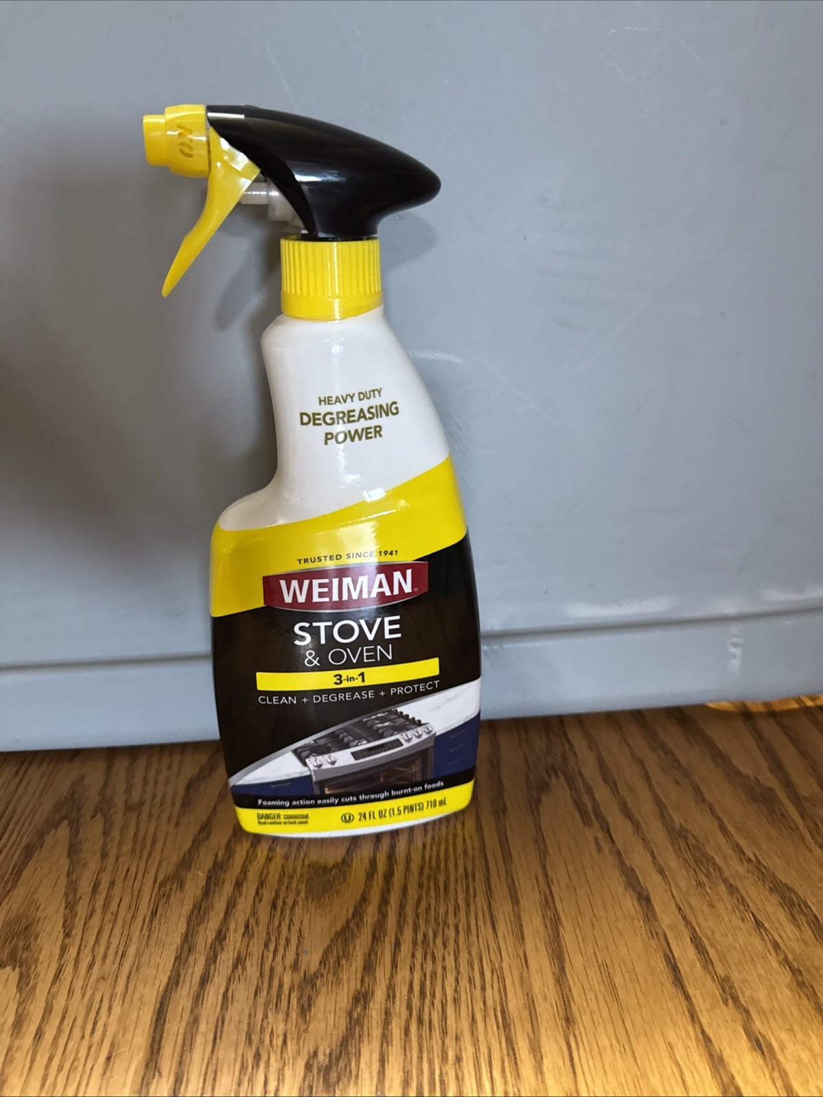 Weiman HEAVY DUTY OVEN GRILL CLEANER & DEGREASER No Drip Foaming Action 24oz