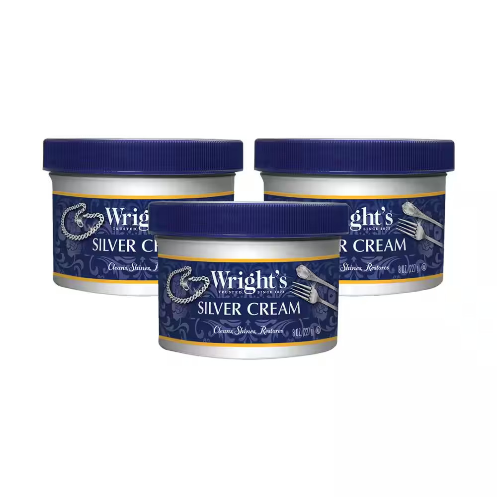 Wrights Silver Cleaner and Polish Cream – 8 Oz 3 PACK