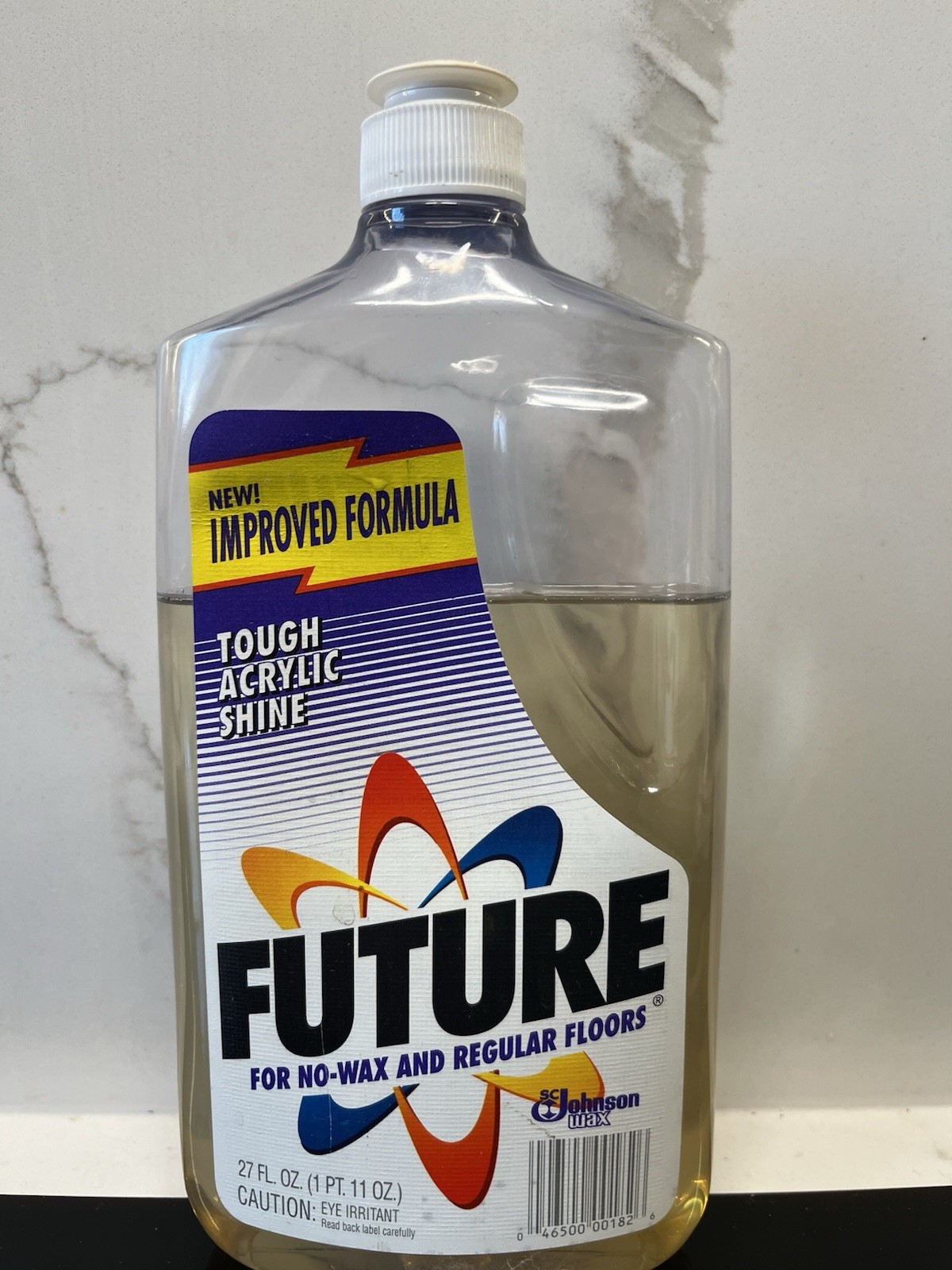 RARE Vintage 1992 FUTURE Premium No-wax Floor Finish 27 oz Johnson 21oz/27oz