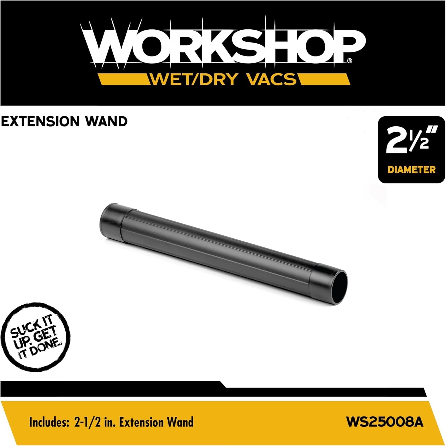 WS25008A 2-1/2-in. Extension Wand Vacuum Attachment