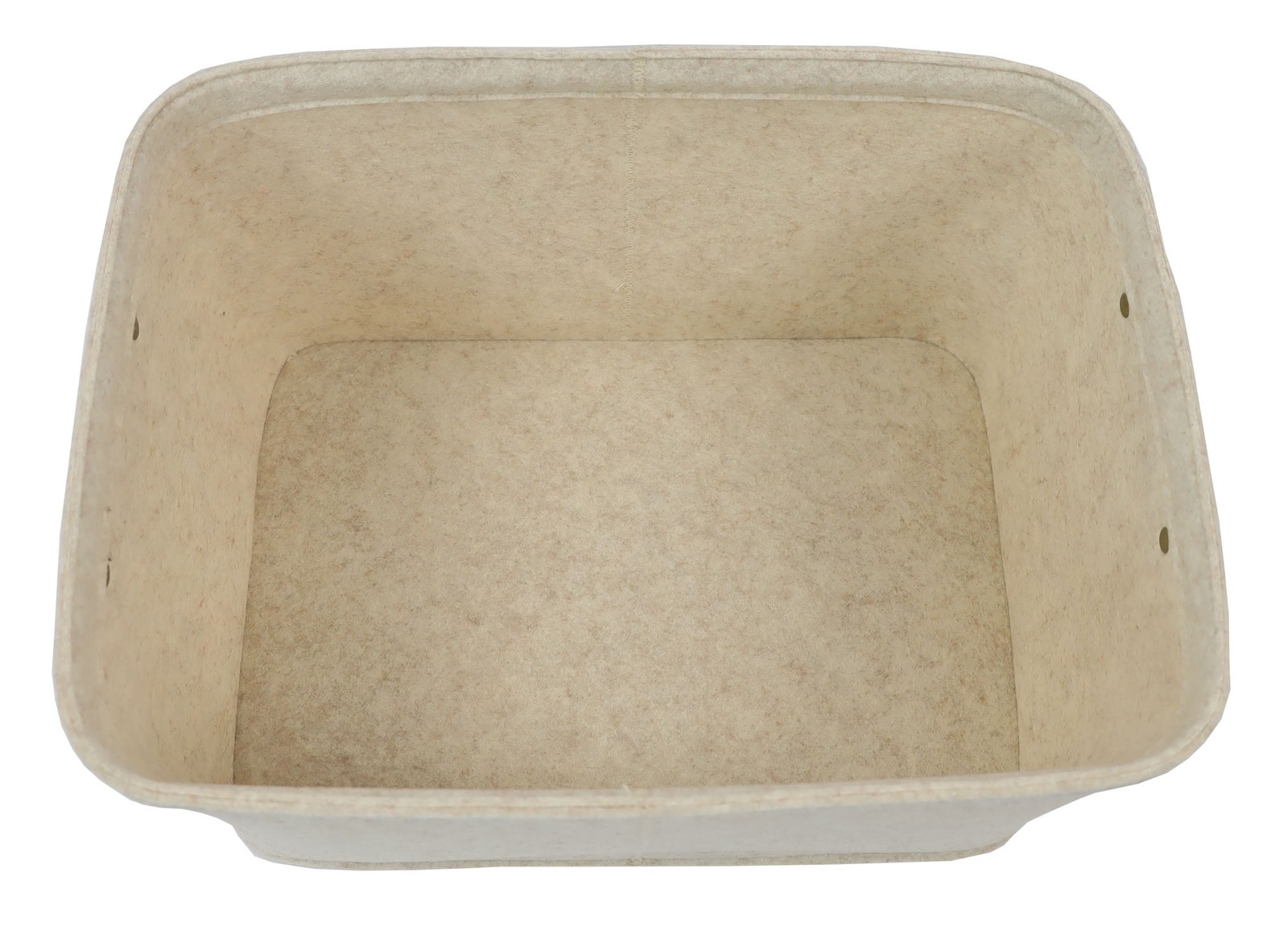 (3 pack Medium Gray Felt Decorative Storage Basket 15 in x 11.02 in x 7.87 in