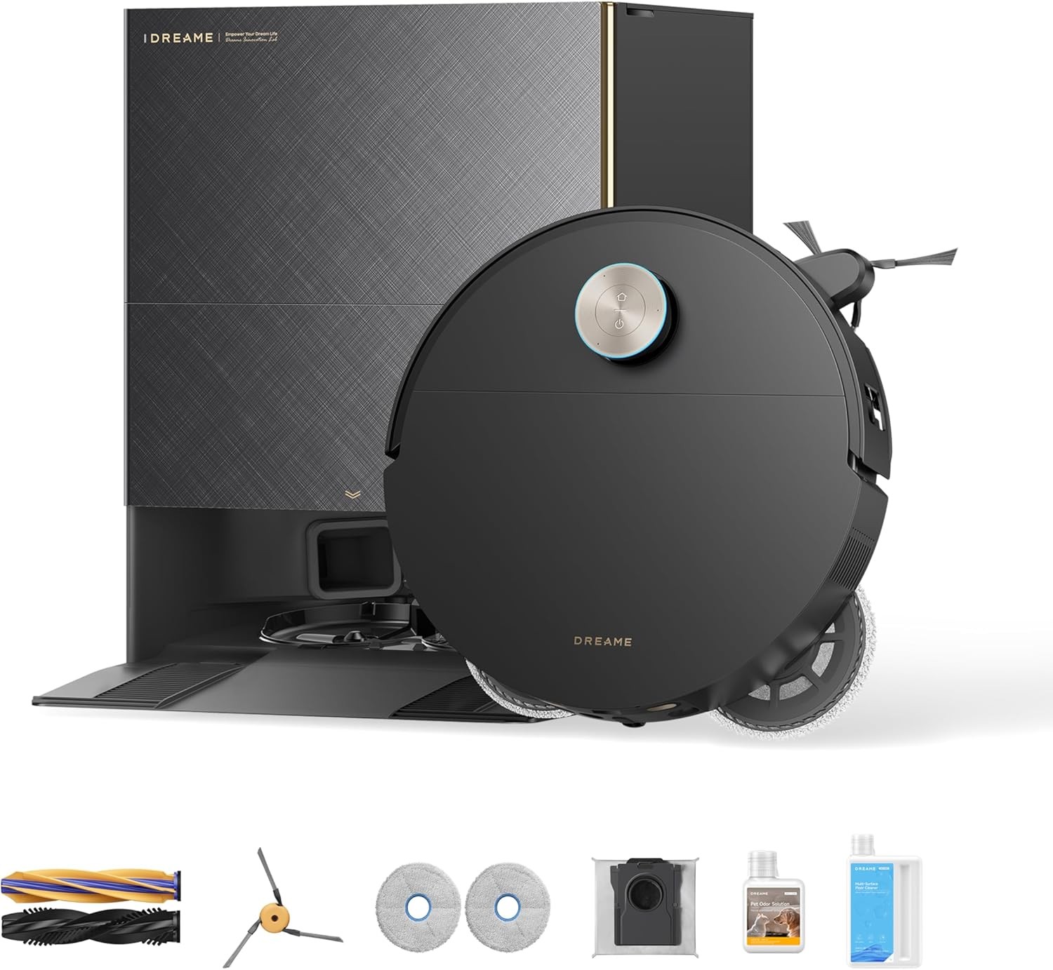 DREAME X60 Max Ultra Complete Black Robot Vacuum Clean｜Certified Refurbished