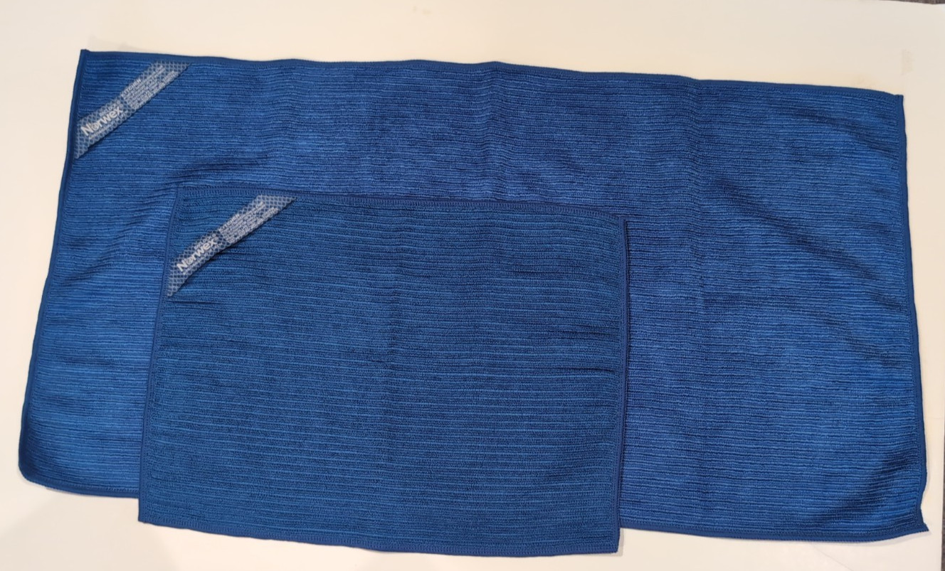 Norwex Channel Textured Kitchen Cloth and Towel Set Navy – New without packaging