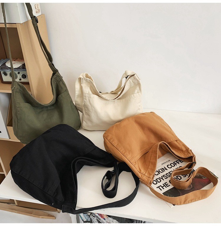 RIVERICH Hobo Bag Canvas Crossbody Shoulder Bag for Women and Men Large Casual