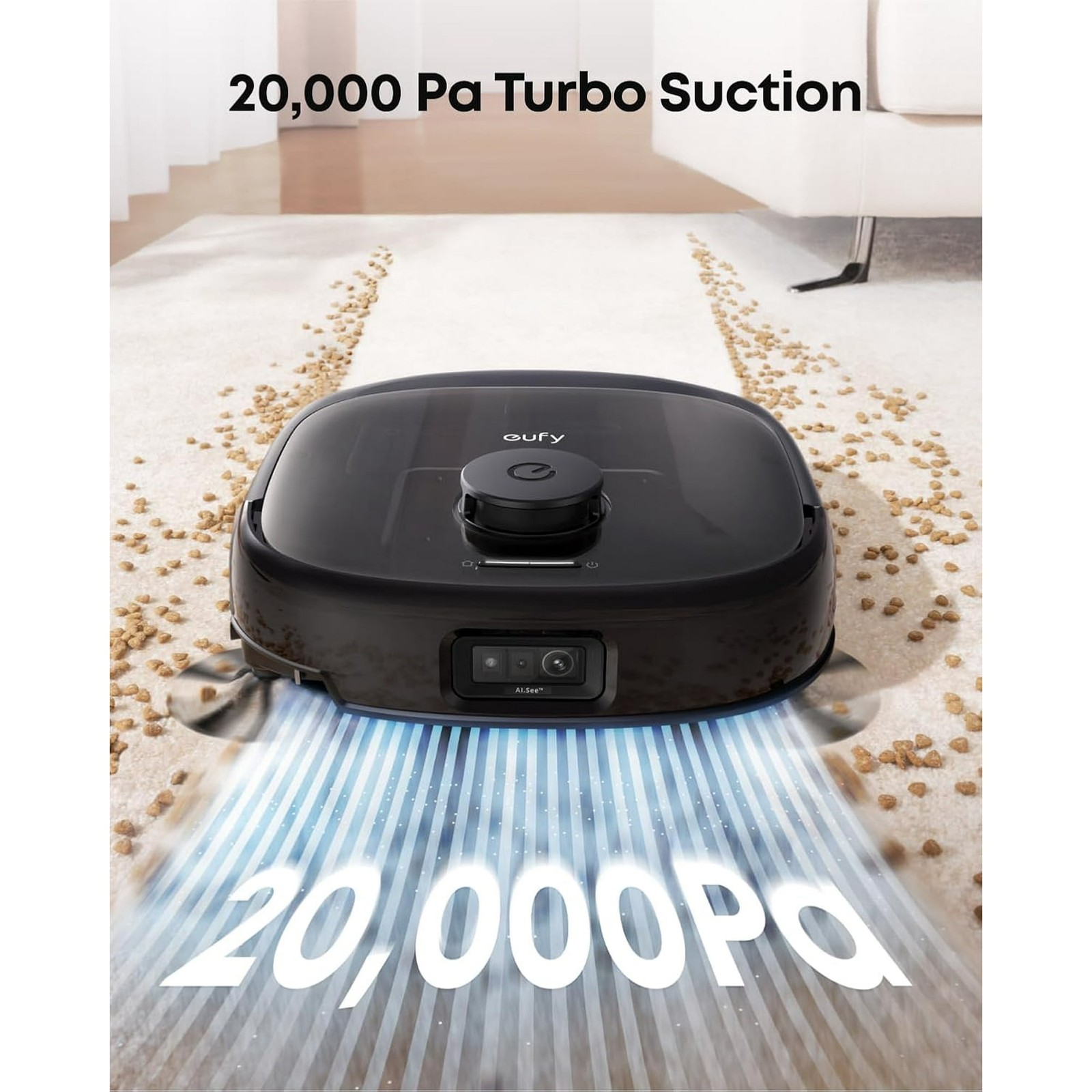 eufy Robot Vacuum and Mop Combo E28, 20,000 Pa Suction- Certified Refurbished