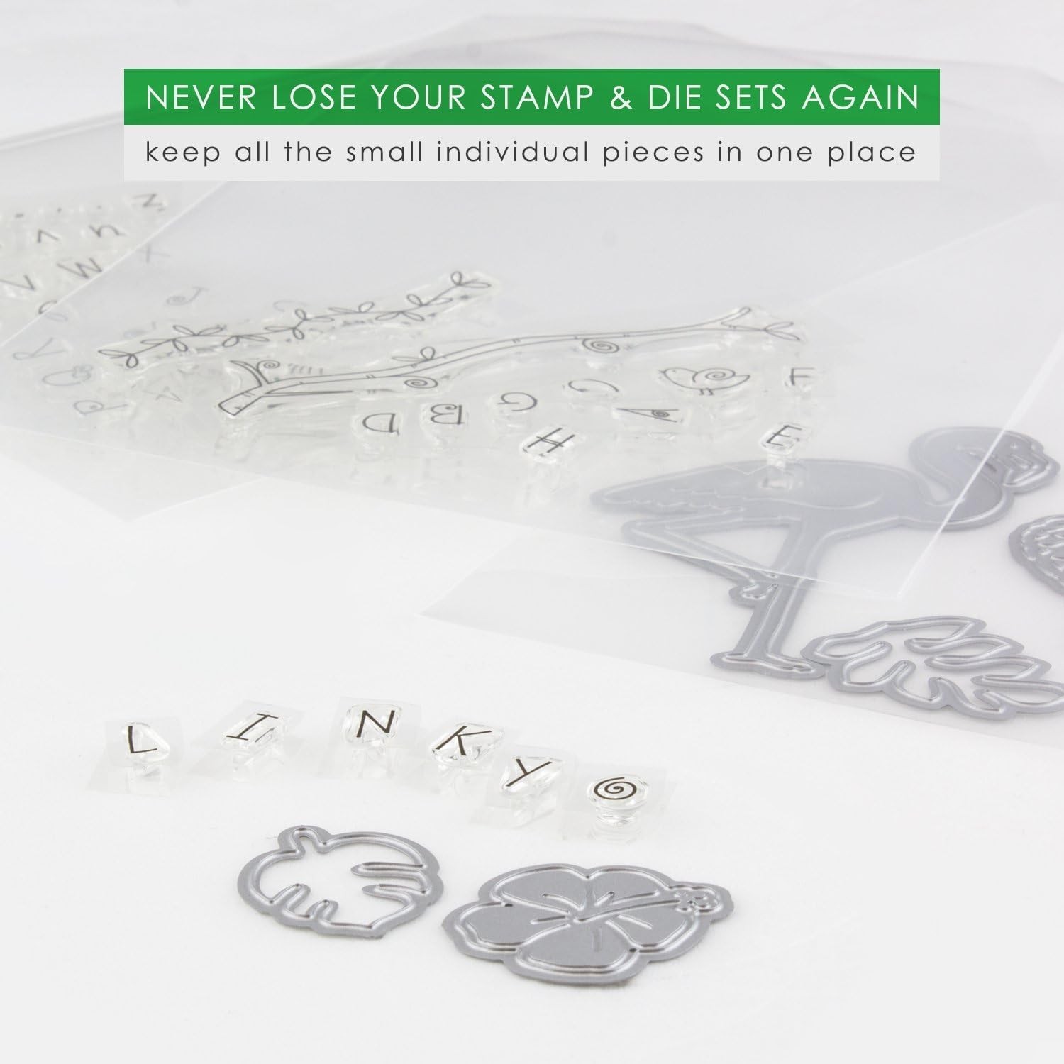 50 Clear Stamp and Die Storage Pockets CPP Plastic Pockets, large 5.5 x 7.25 …