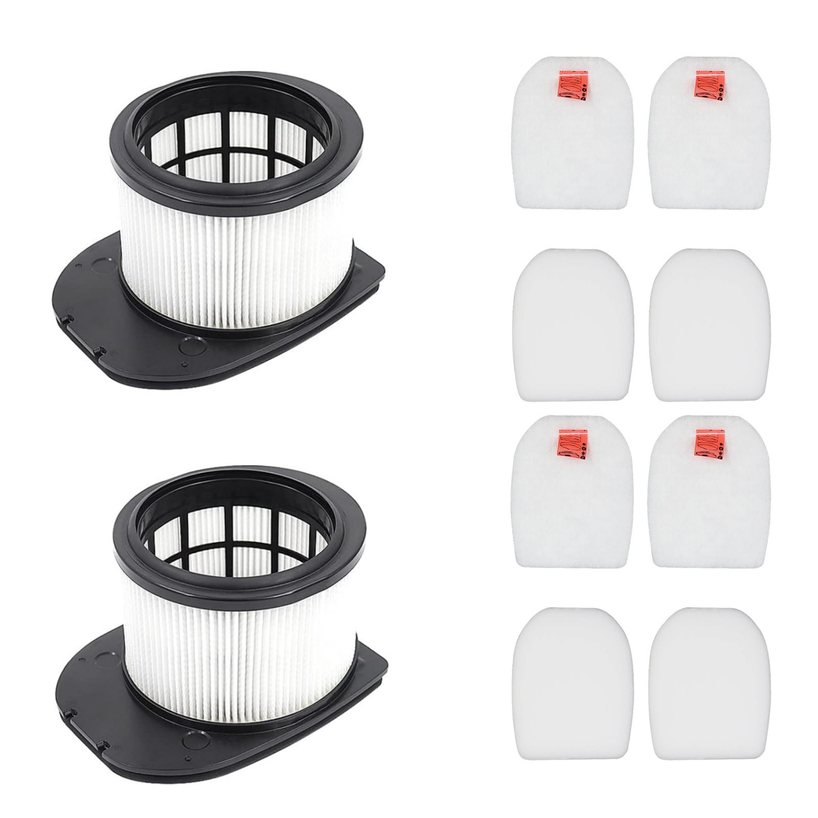 2 Pack HEPA Felt Foam Filter Set For Shark IZ862H IZ400 Stratos Vacuum Cleaner