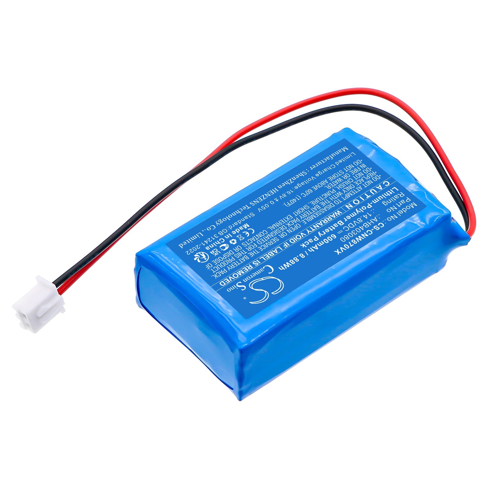 BATTERIE 600mAh Type AHB403080 For Cecotec Conga WinRobot 870