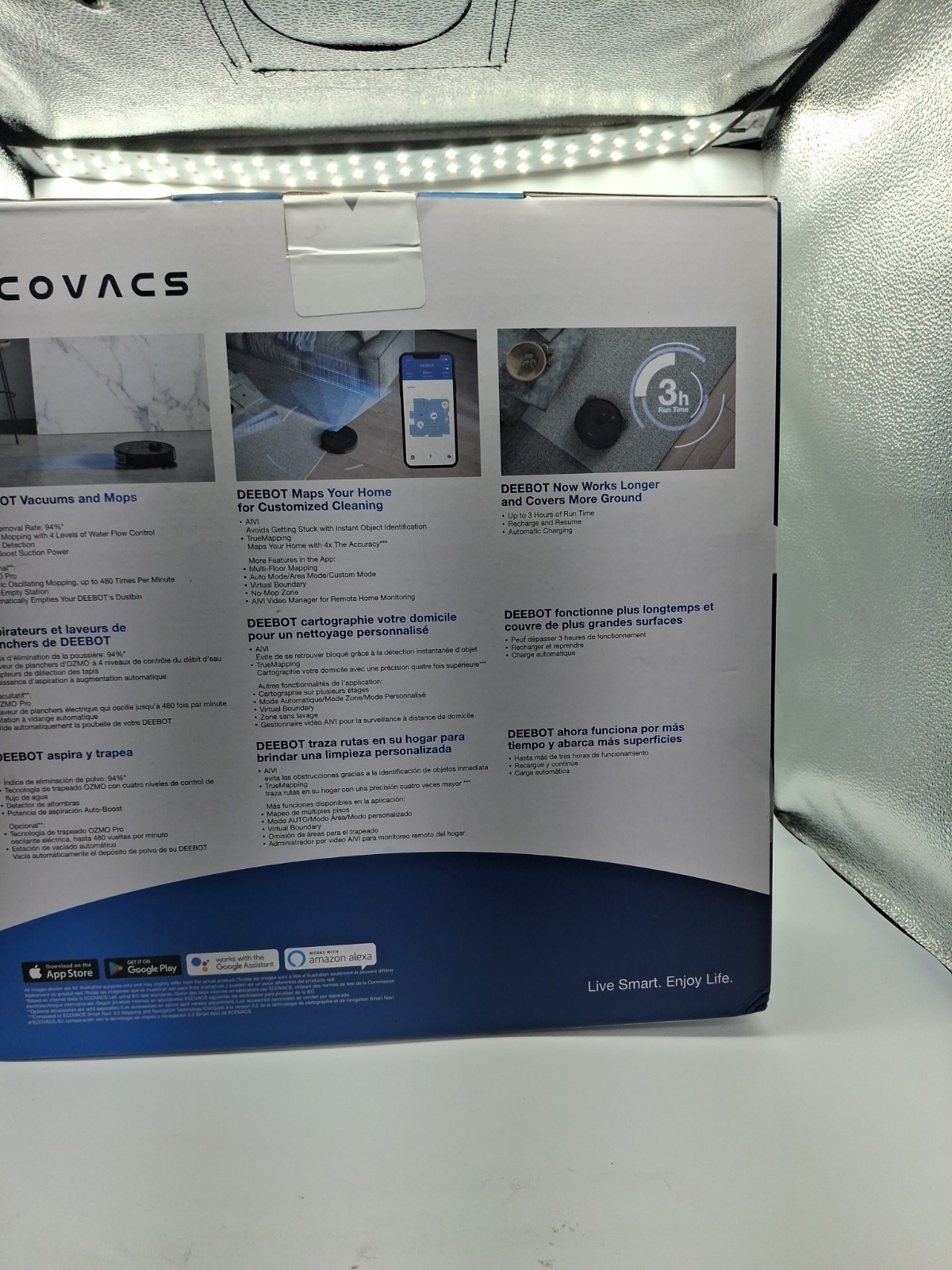 Ecovacs Deebot Ozmo T8 AIVI. Vacuum And Mopping Robot With Camera.