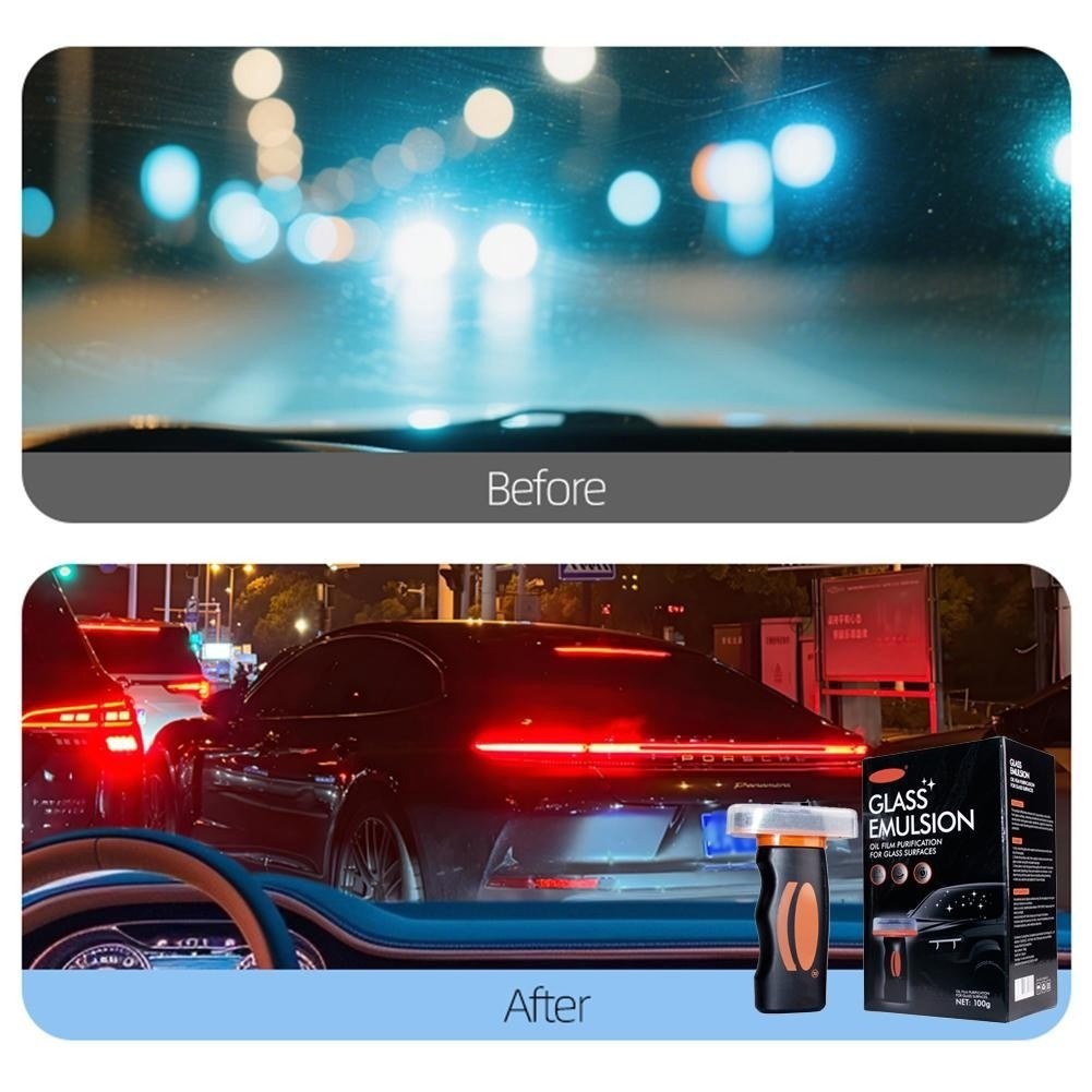 New Q4 Glass Guard & Emulsion Cleaner – Oil Film Remover Lotion for Glass Surfac