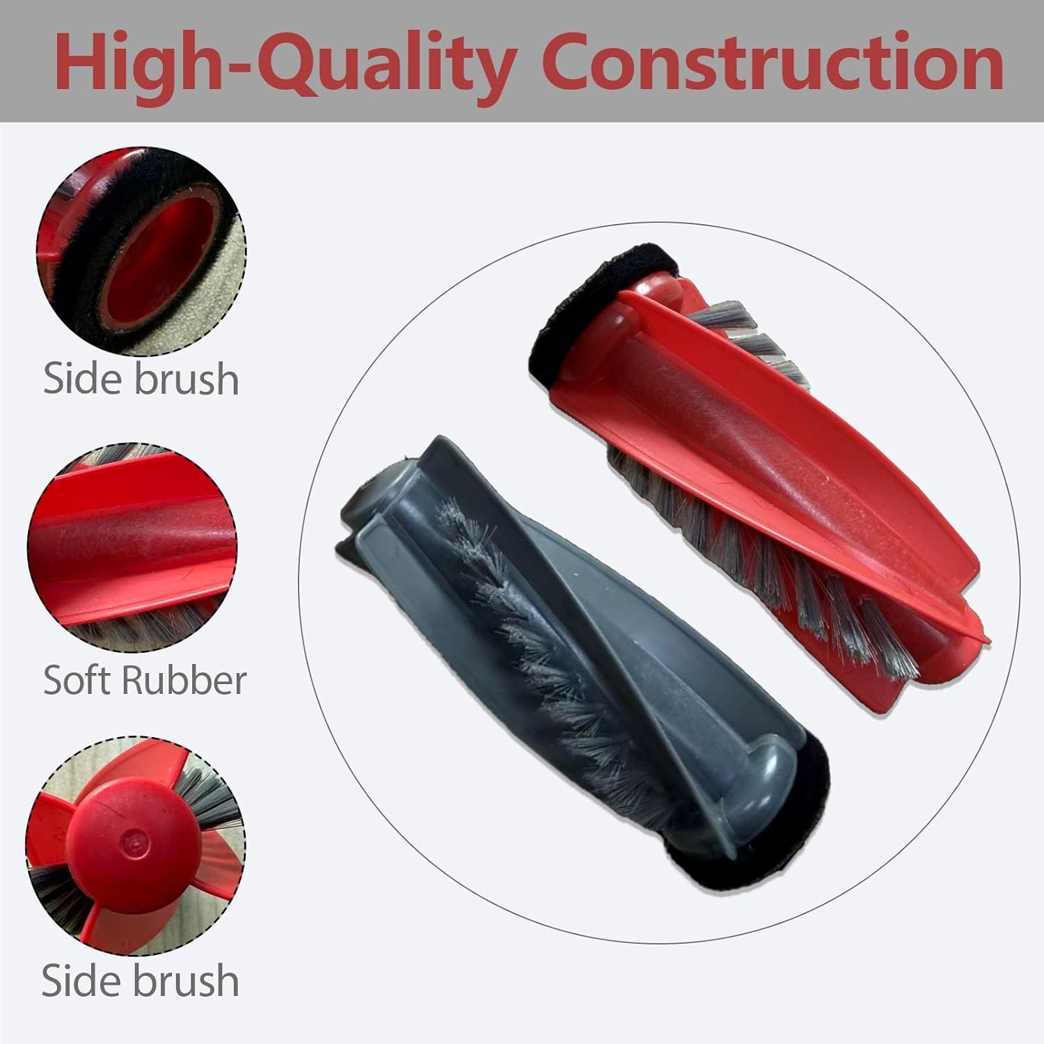 4Set Main Rollers Replacement for Roborock Qrevo S5V Saros 10R Robot Vacuum
