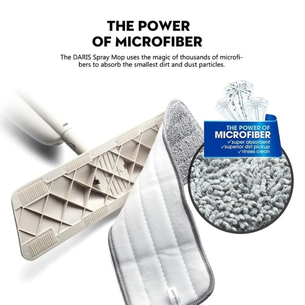 1/2Set Spray Mops for Floor Cleaning with 5 Washable Pads,Wet Dry Microfiber Mop