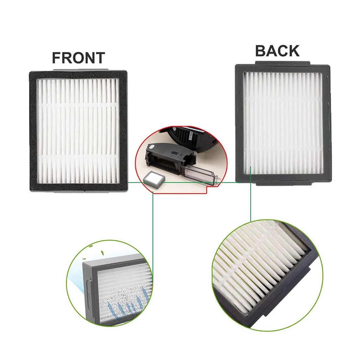 3/12Pack Vacuum HEPA Filters Replacement for iRobot Roomba i & j & e Series