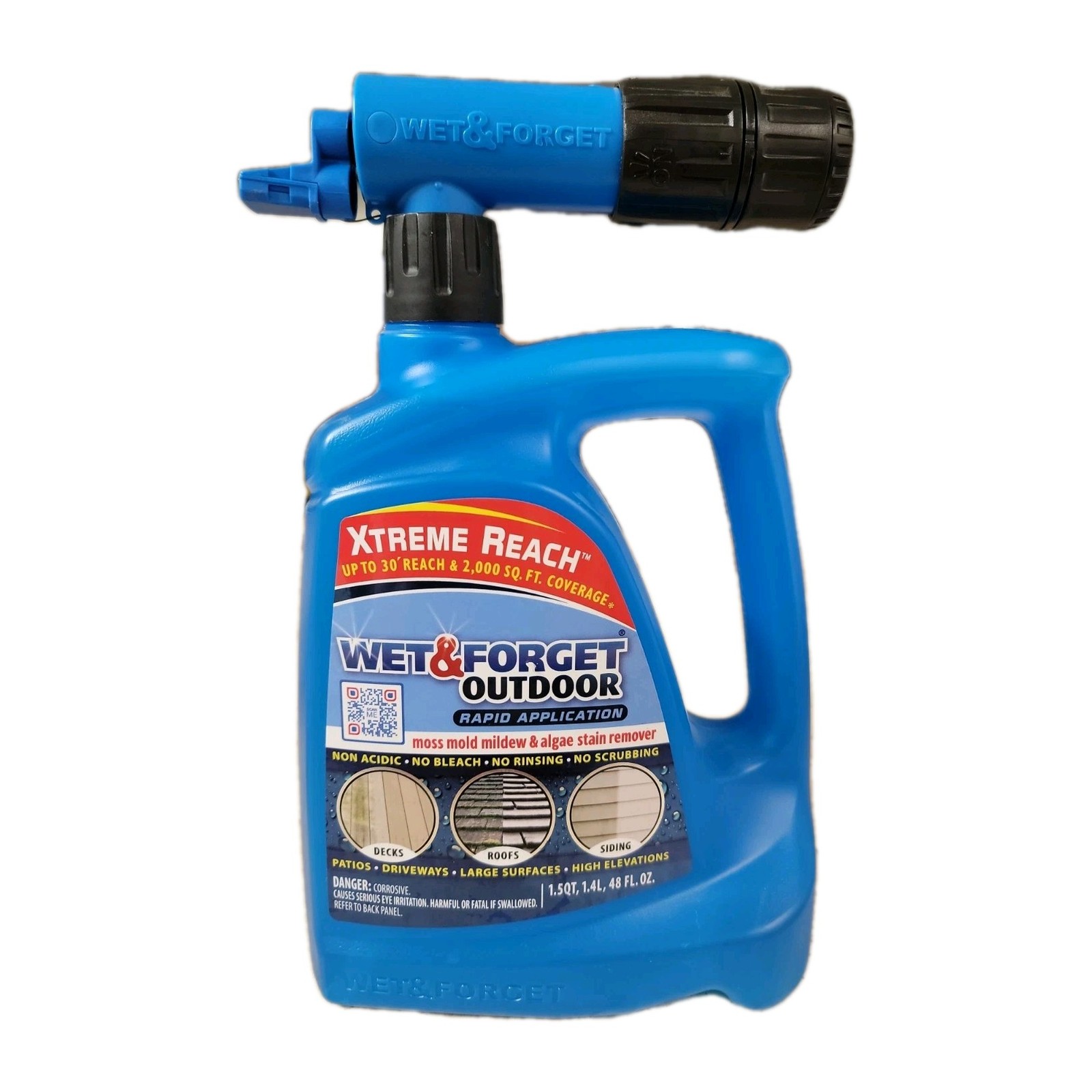 Wet & Forget Outdoor Moss, Mold, Mildew, & Algae 48 Fl Oz (Pack of 1), NEW