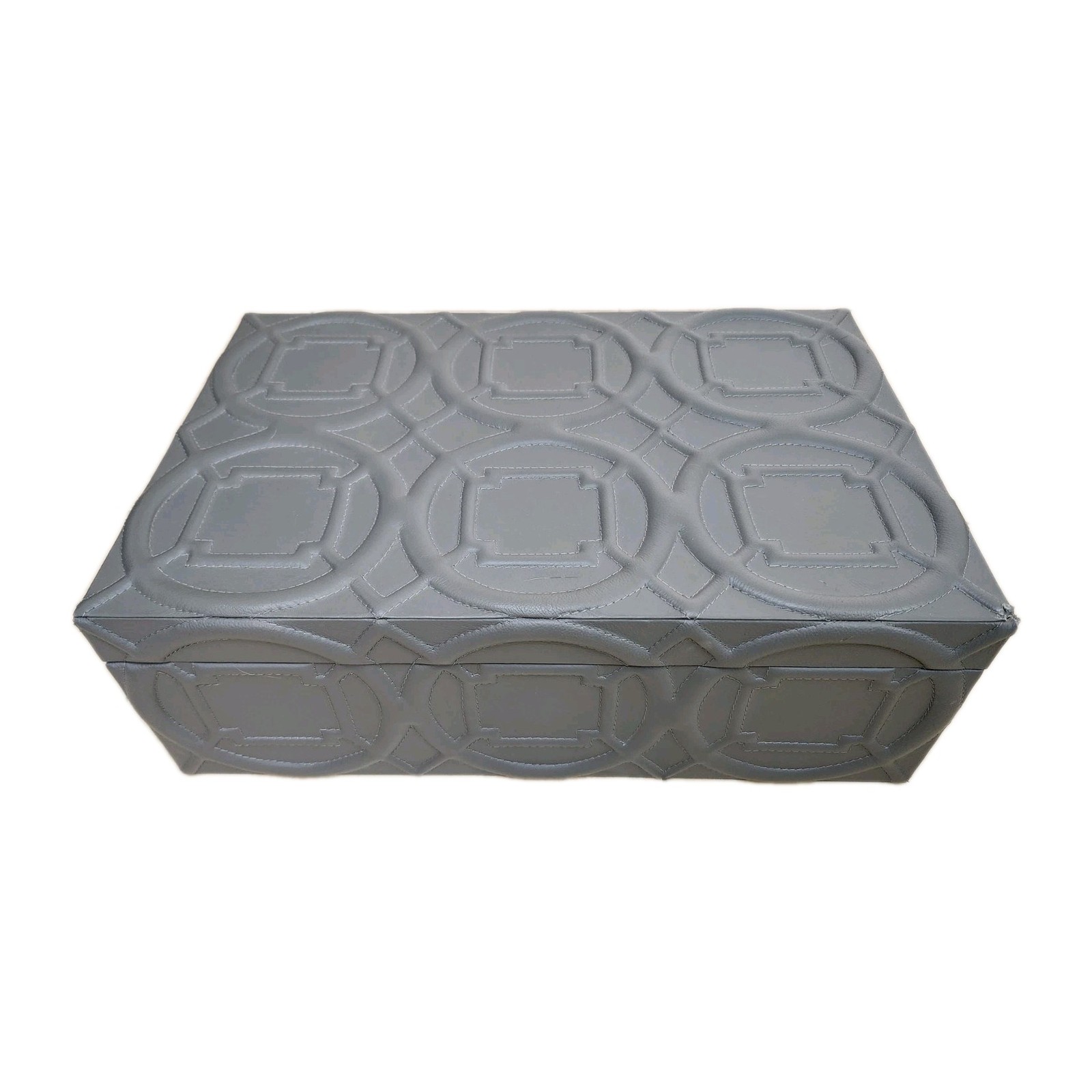 Global Views Large Gray Storage Box for Shoes, Clothing – 19.5″ x 13.5″ x 6.75″