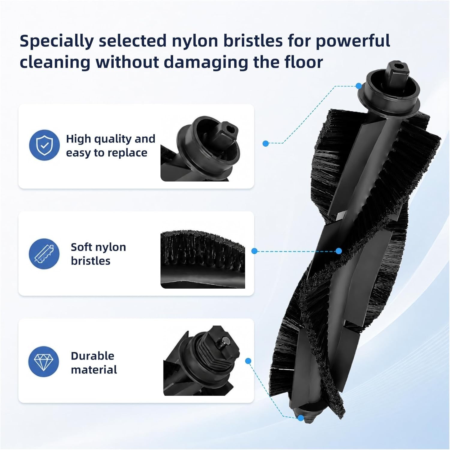 16-Piece WYZE WVCR200S Parts Kit – Main Brushes & HEPA Filters Included