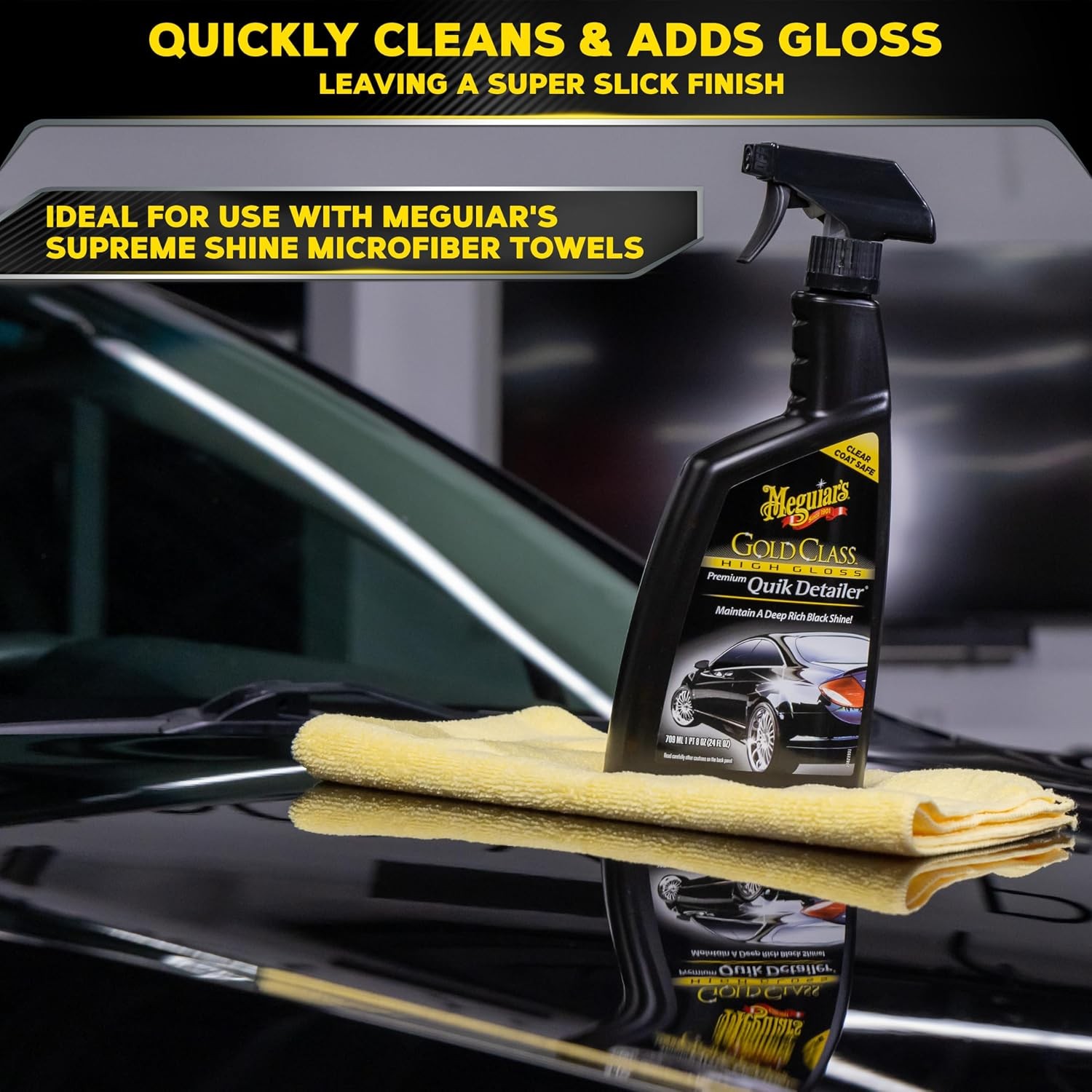Meguiars Gold Class High Lubricity Quik Detailer Spray for Automotive Car