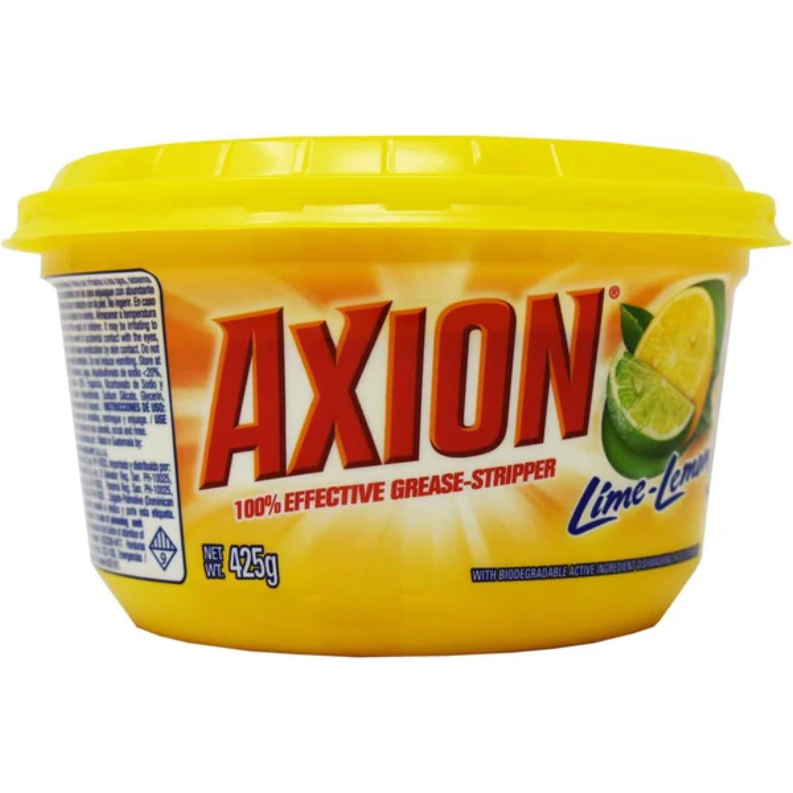 Axion Lime Lemon 100% Grease Stripper – Dishwashing Paste, 15oz.