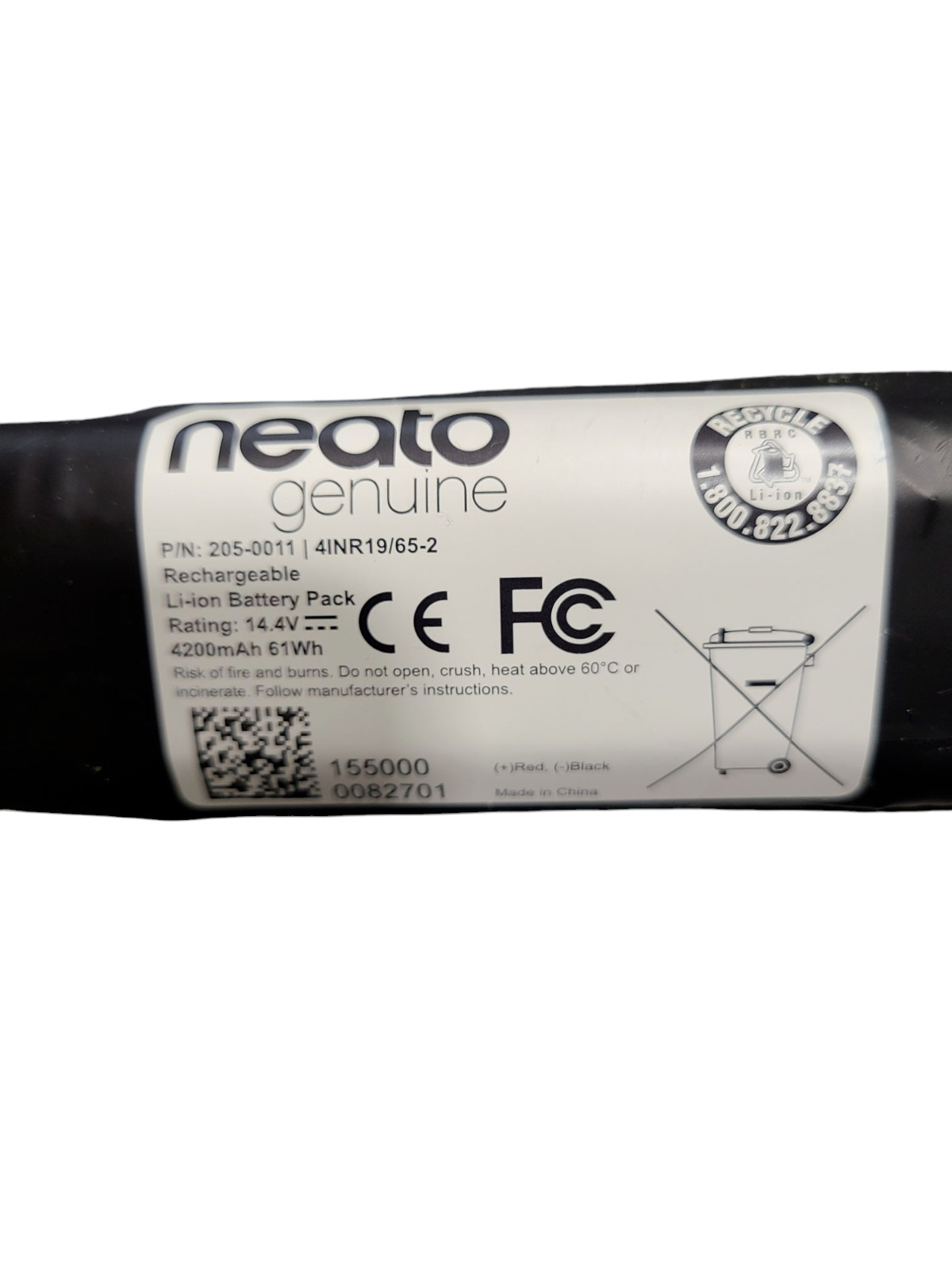 OEM GENUINE BATTERY NEATO BOTVAC 14.4V 61Wh D3 D4 D5 D6 D7 VACUUM 205-0011,