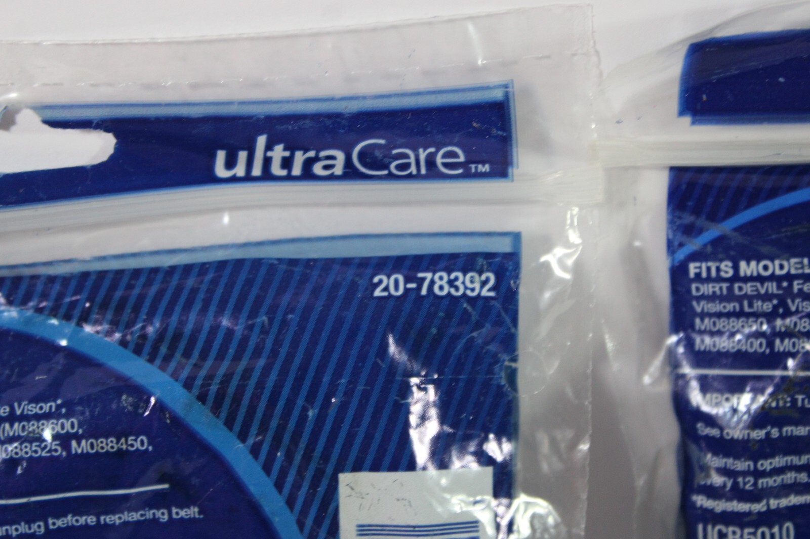 2 Ultra Care Dirt Devil Style 10 Belts
