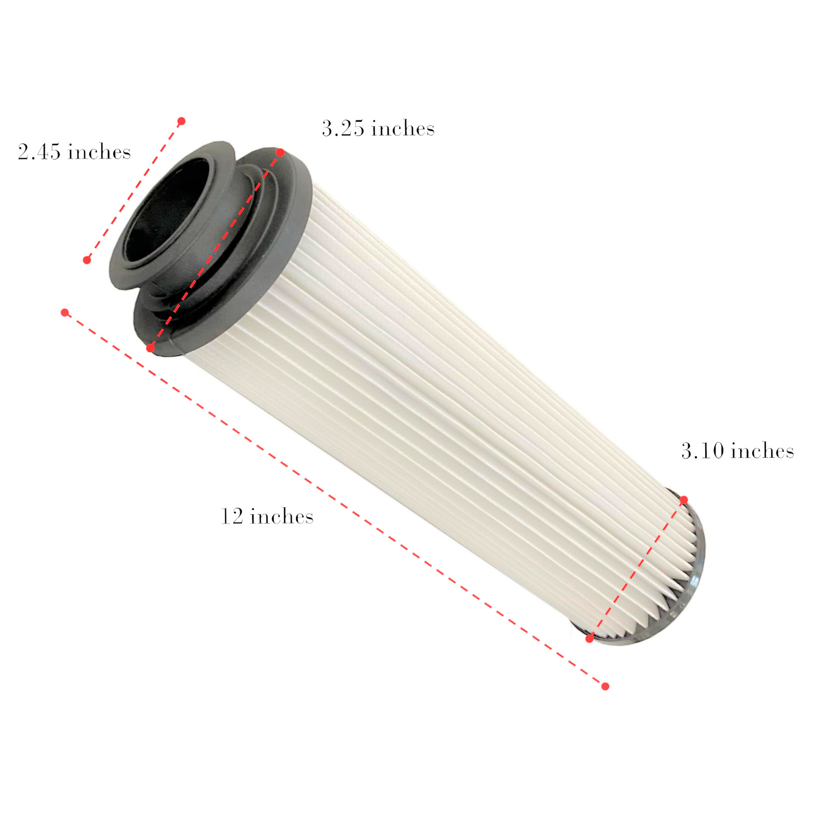 MaximalPower 2PK Filter for Hoover WindTunnel Empower Savvy Bagless Vac 43611042