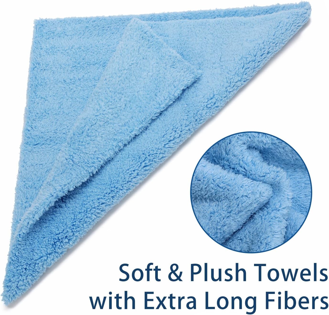 CARCAREZ Microfiber Towels for Cars, Car Drying Wash Detailing Buffing Polishing