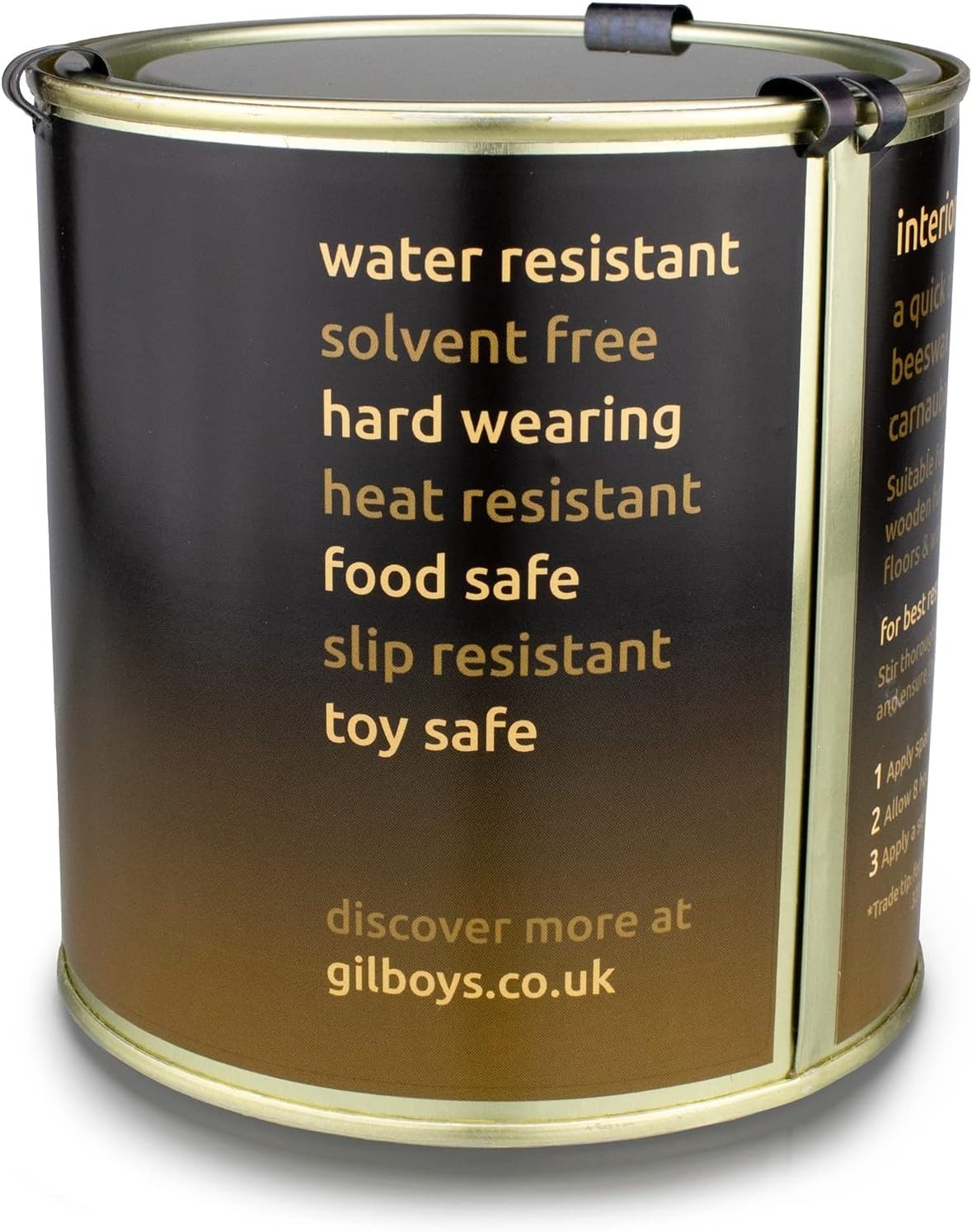 Gilboys Hard Wax Oil – Interior Wood Finish – 500ml – All Natural, Quick Drying