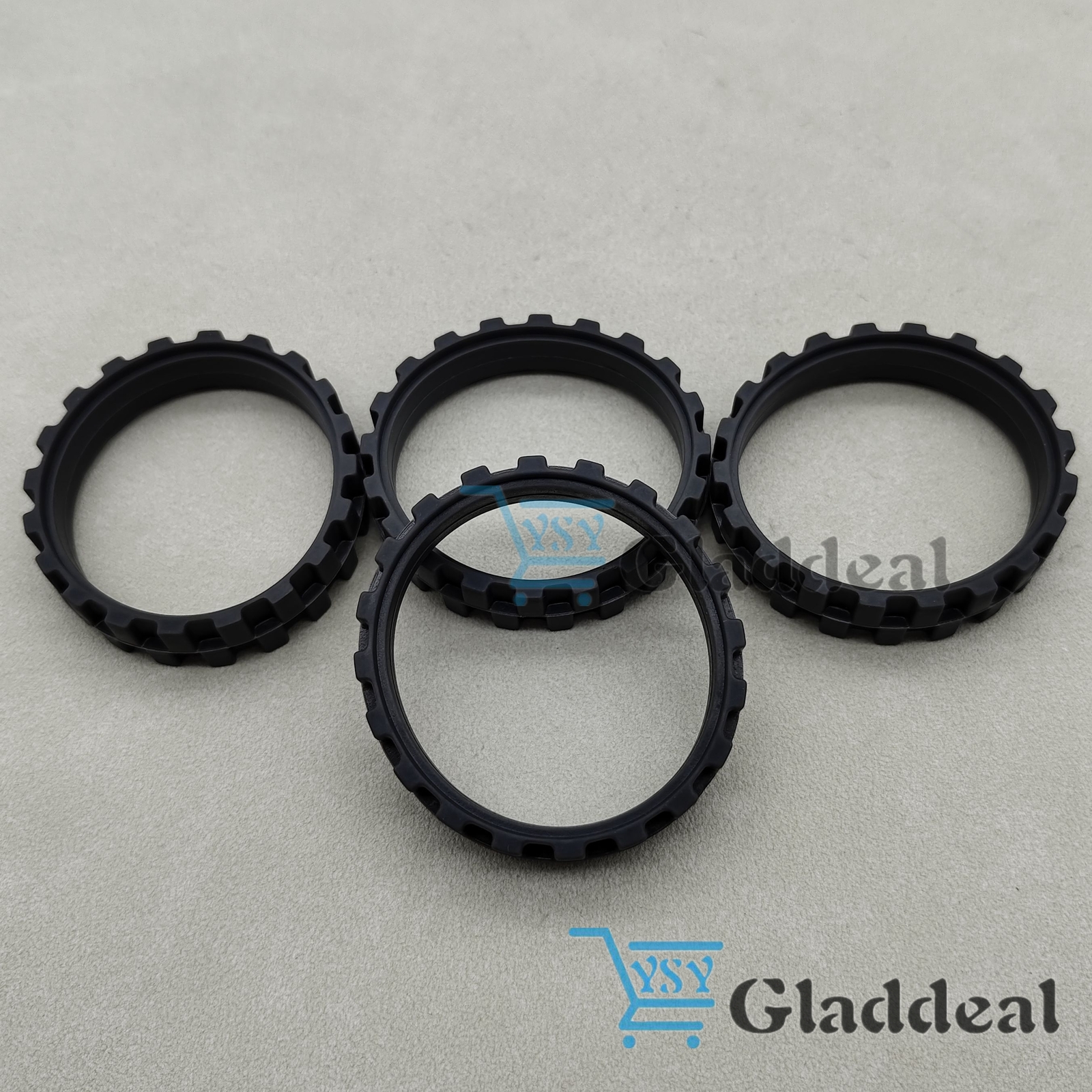 4X Vacuum Robot Tires for Irobot Roomba Wheels Series 5/6/7/8/9/I7 S9+ Anti-Slip