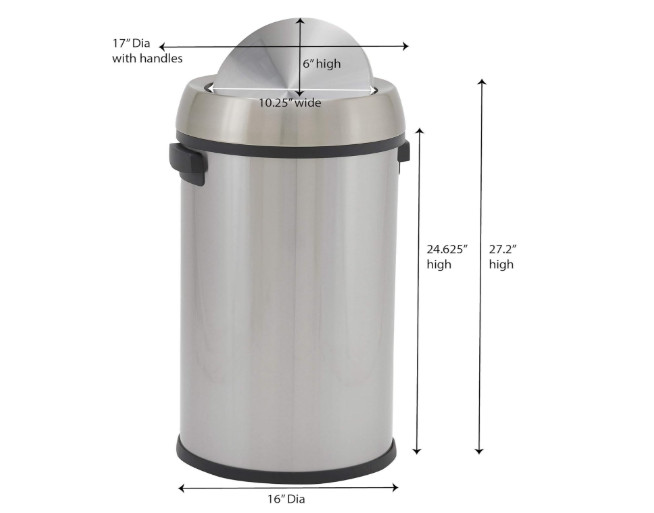 65L Napa Commercial Trash Can