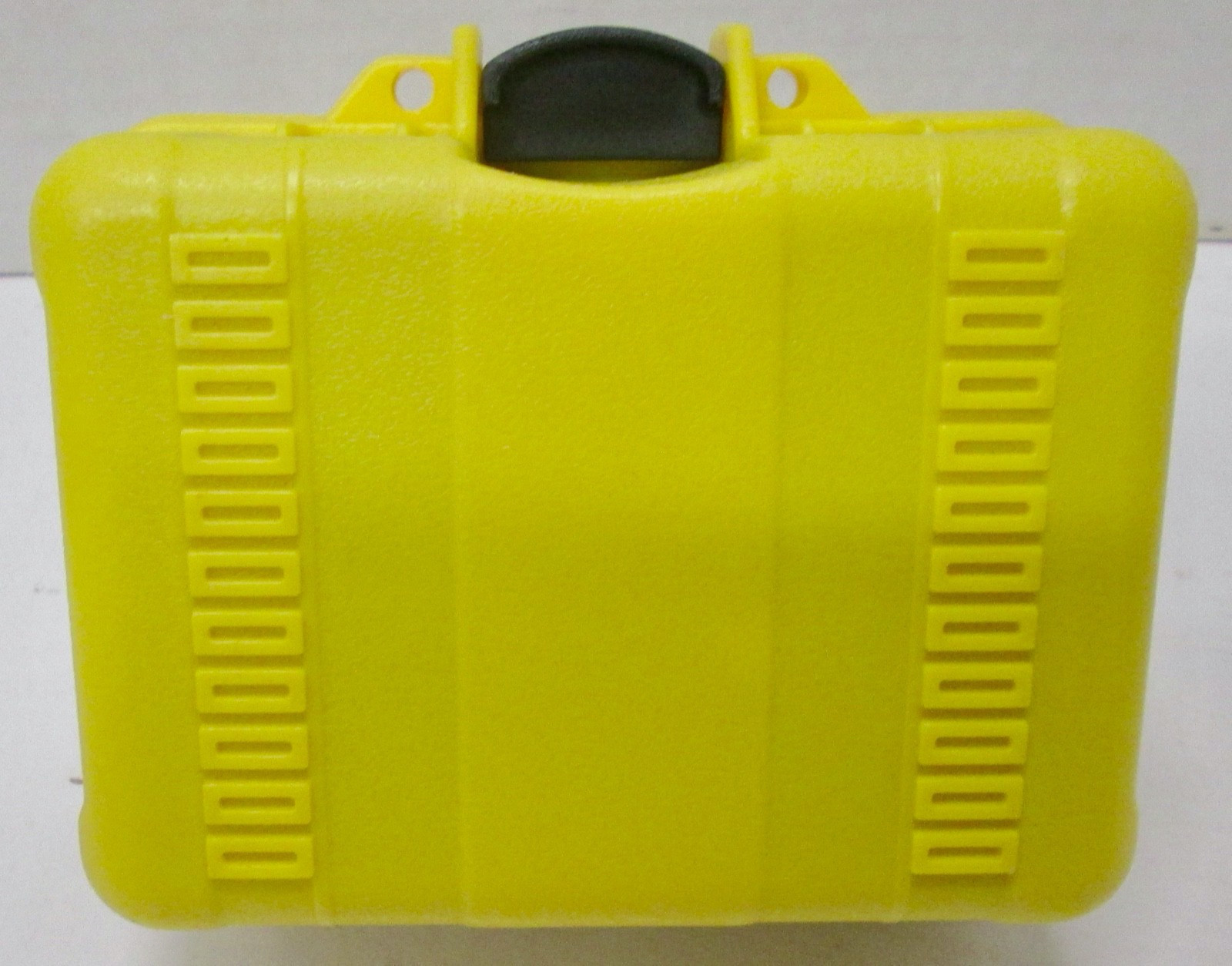 Small Yellow Hard Case with Foam Storage Container Plastic Box Travel 5” X 3.5″