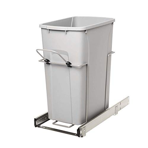 Knape & Vogt RS-PSW10-1-29-R-P in-Cabinet, 18.80 9.3 19-Inch Pull Out Trash Can,