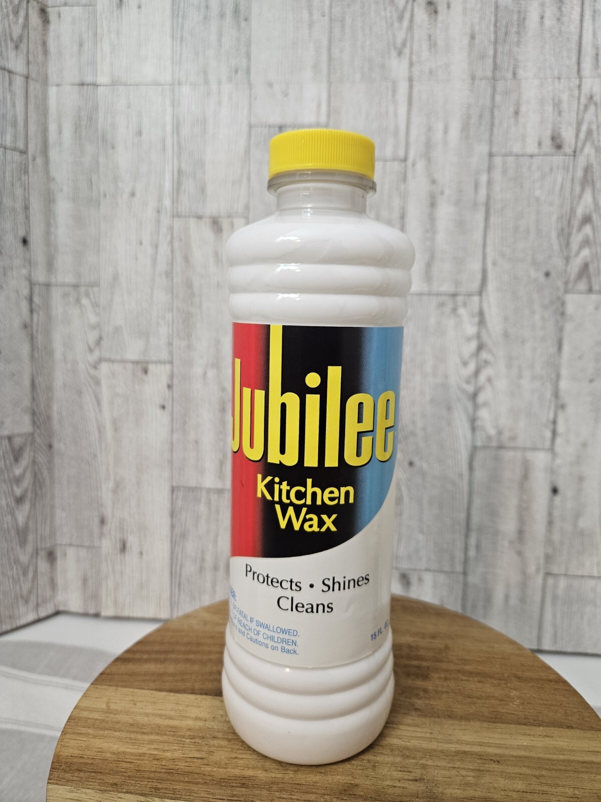 Jubilee Kitchen Wax Liquid Protects Shines Cleans 15 oz 95% Full