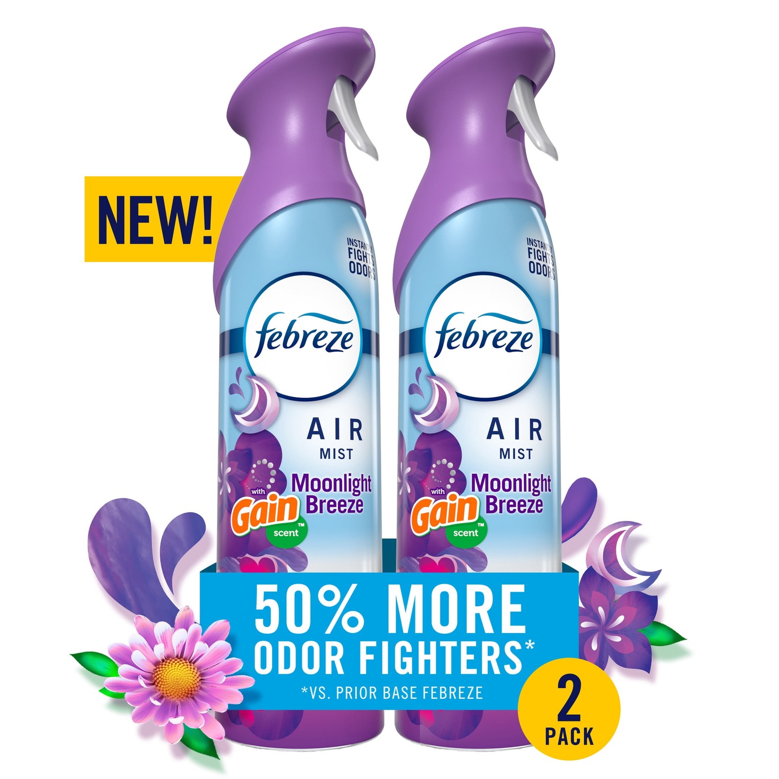 Air Mist Air Freshener Spray Gain Moonlight Breeze 8.1oz 2 Count