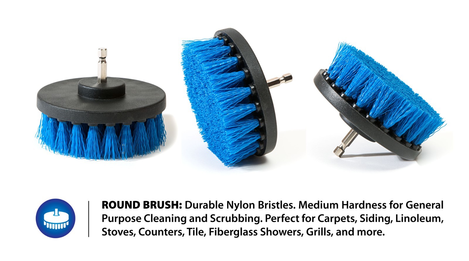 RevoClean® Ultimate 4 Piece Scrub Drill Brush Multi-Purpose Deep Cleaning Kit