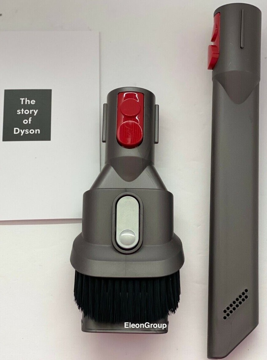 Dyson V7 V8 V10 Mini Soft Dusting Brush & Crevice Tool Attachments New & Genuine