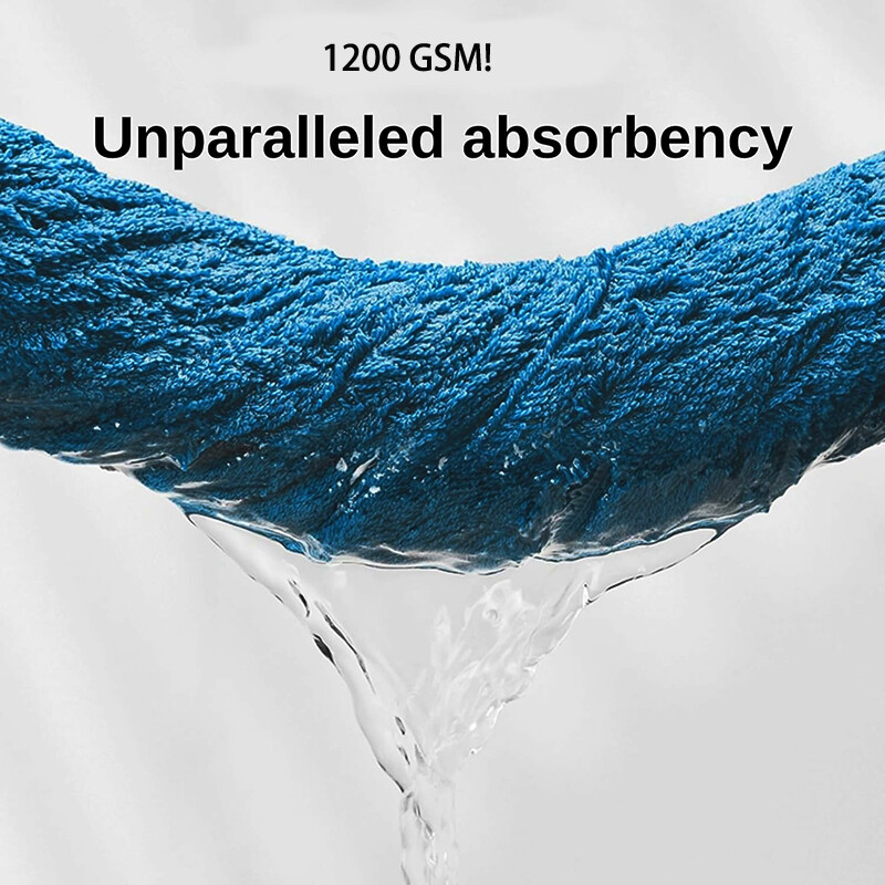 Water Absorbing Car Wash Microfiber Drying Towel Twisted Loop 24 x 16″ 1200GSM