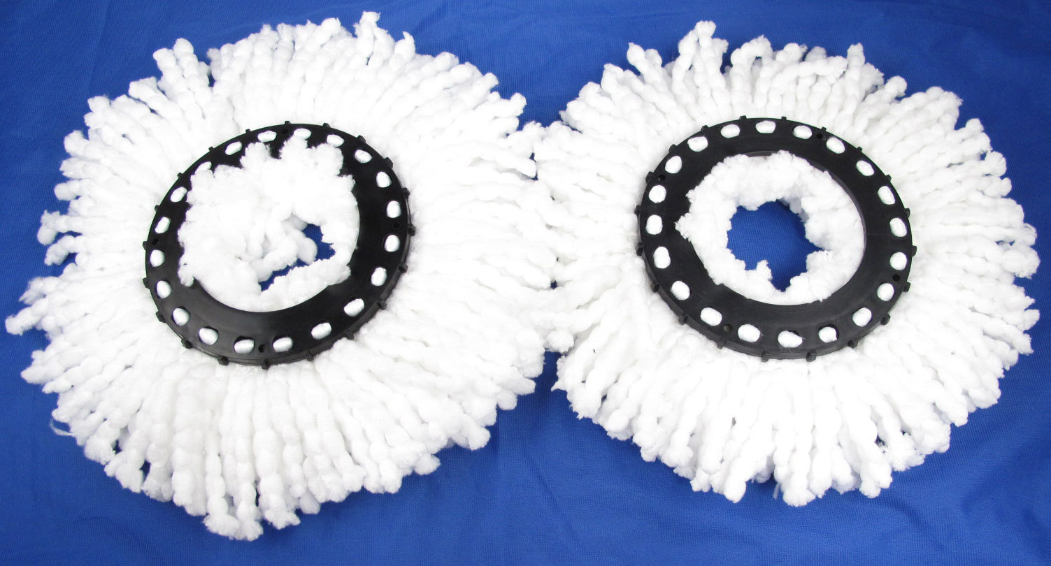 4 NEW Replacement Microfiber Mop Head Refill For Hurricane Magic Mop 360° Spin