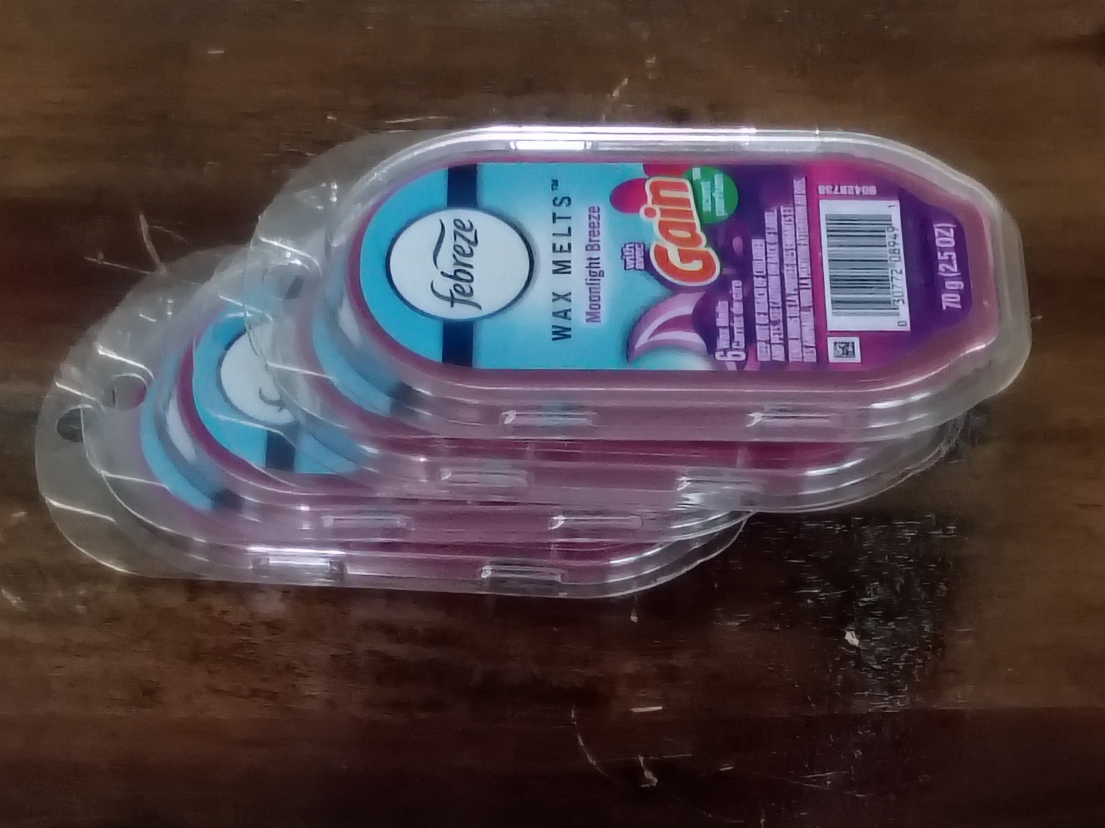 4 Febreze MOONLIGHT BREEZE Wax Melts ~ WITH GAIN~ 24 Total Wax Cubes