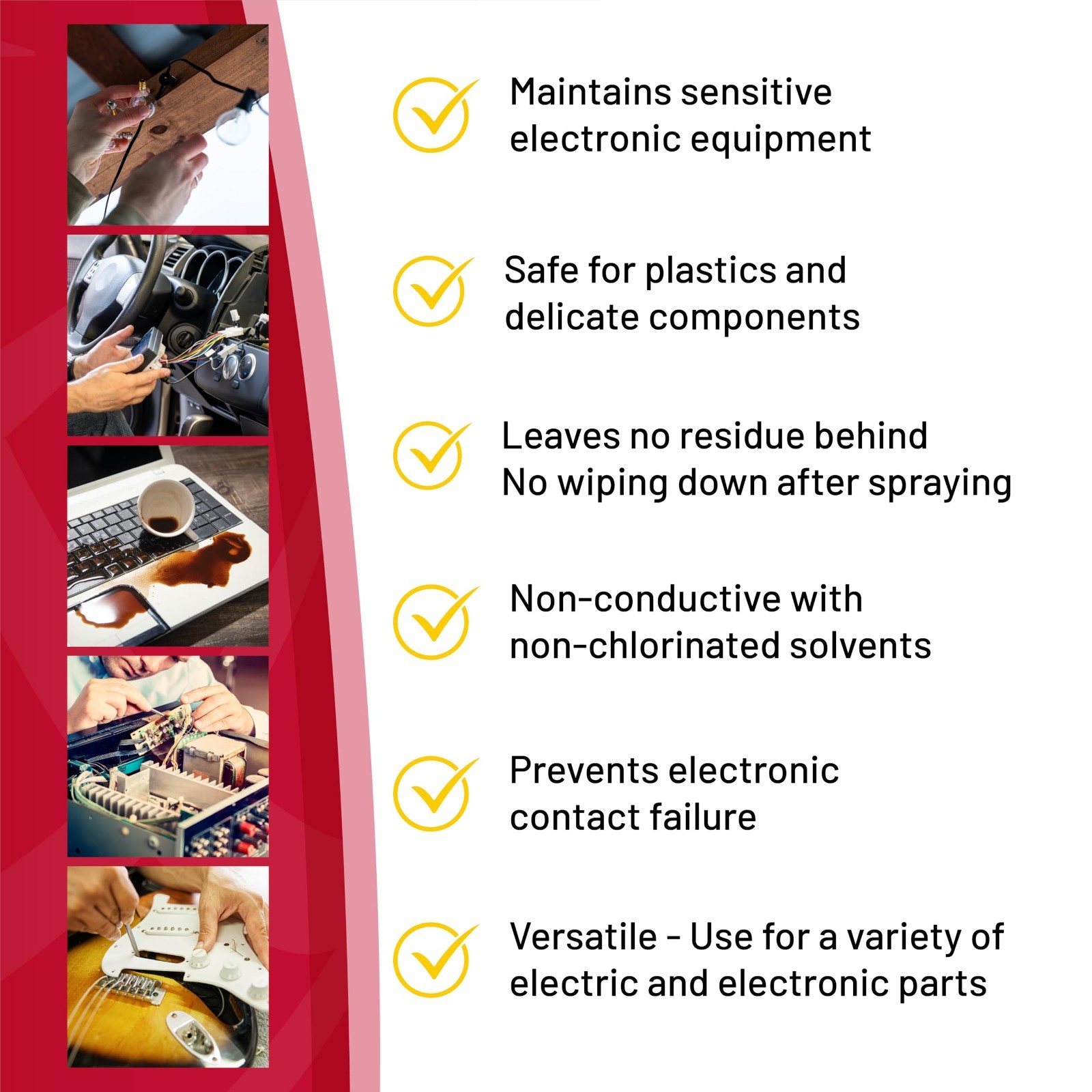 Electronic Cleaner – 11 oz, Quick-Drying, Non-Conductive, Safe for Electronics