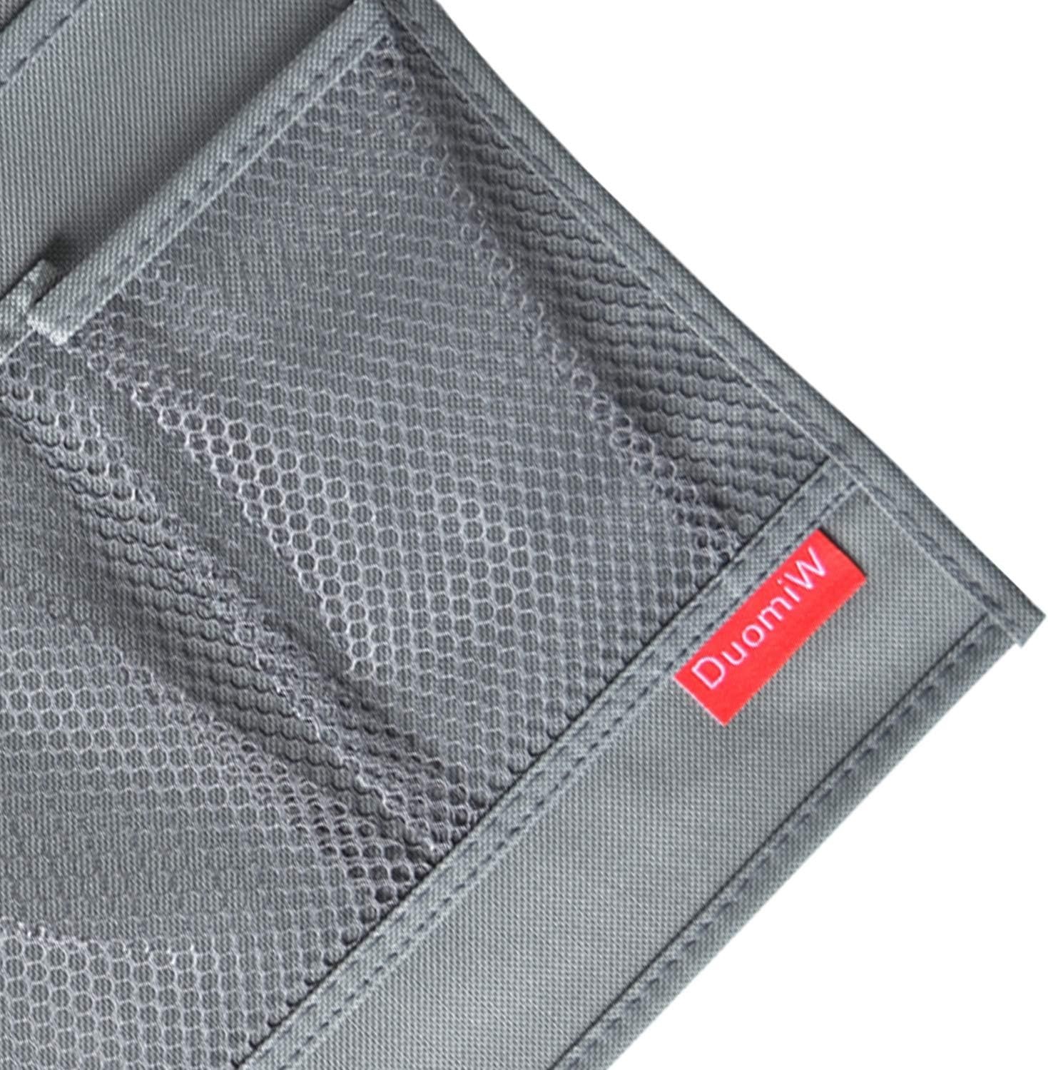 Lightweight Bedside Caddy with 4 Pockets – Elegant Grey Oxford Cloth Design
