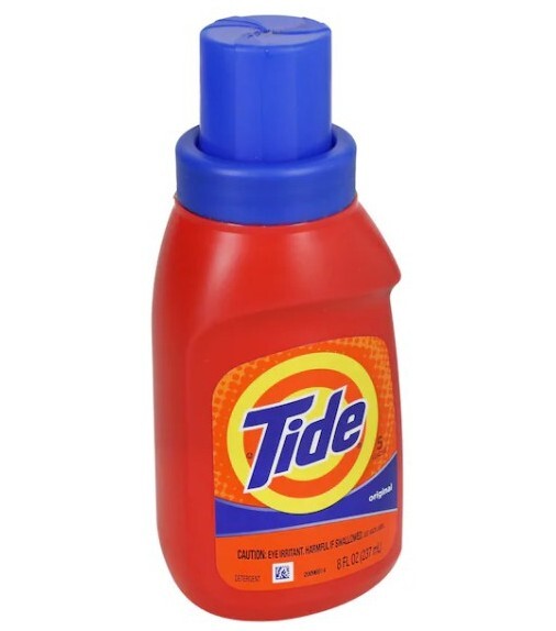 NEW! TIDE (8 Oz.) Bottle ●ORIGINAL● Scent Liquid Laundry Detergent (5) Loads.
