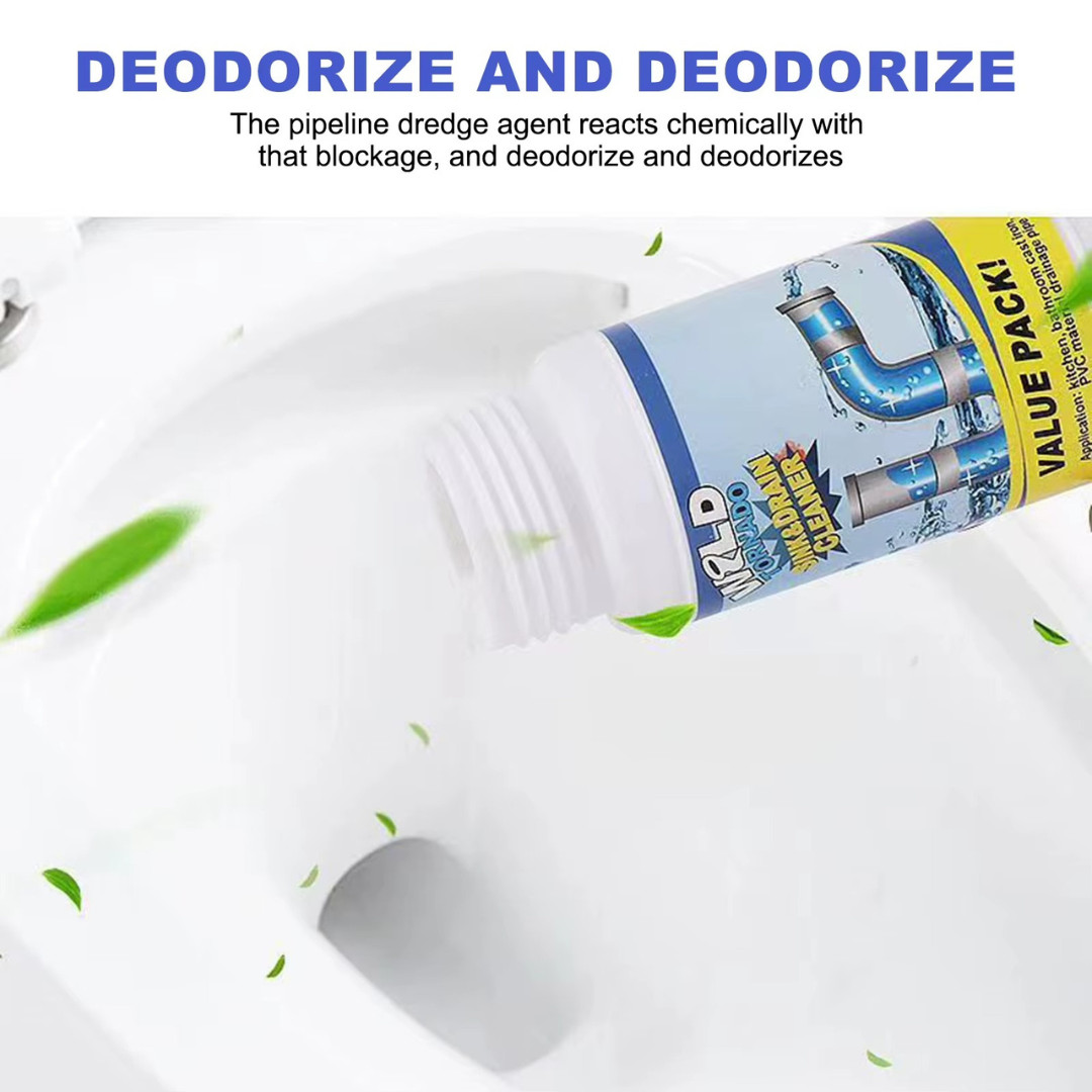 Fast Drain Remover Hot Sink Pipe Dredge Quick Foaming Cleaner 3.9 oz/ 110 g