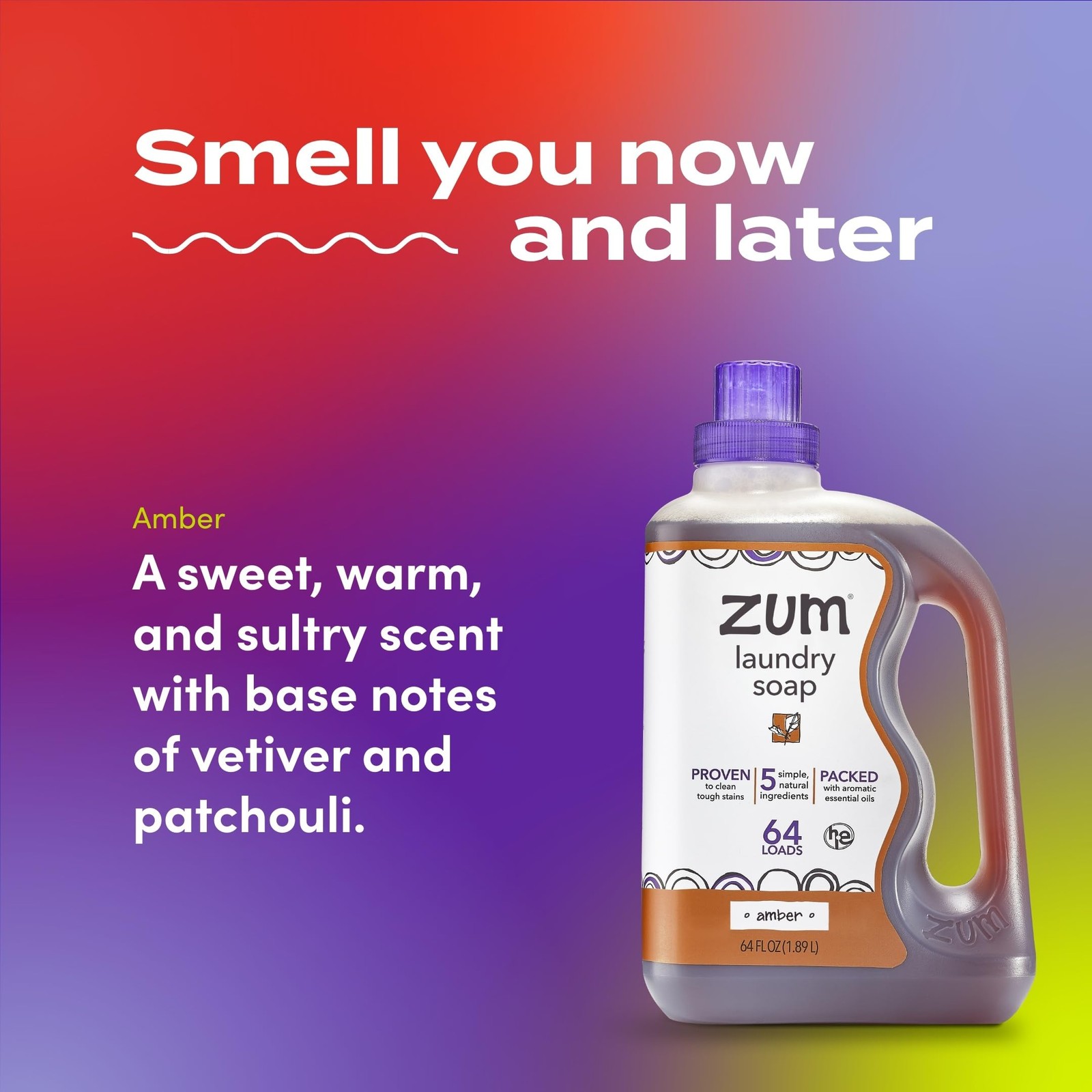 Indigo Wild Zum Clean Laundry Soap – 64 Fl Oz (Pack of 1), No Color