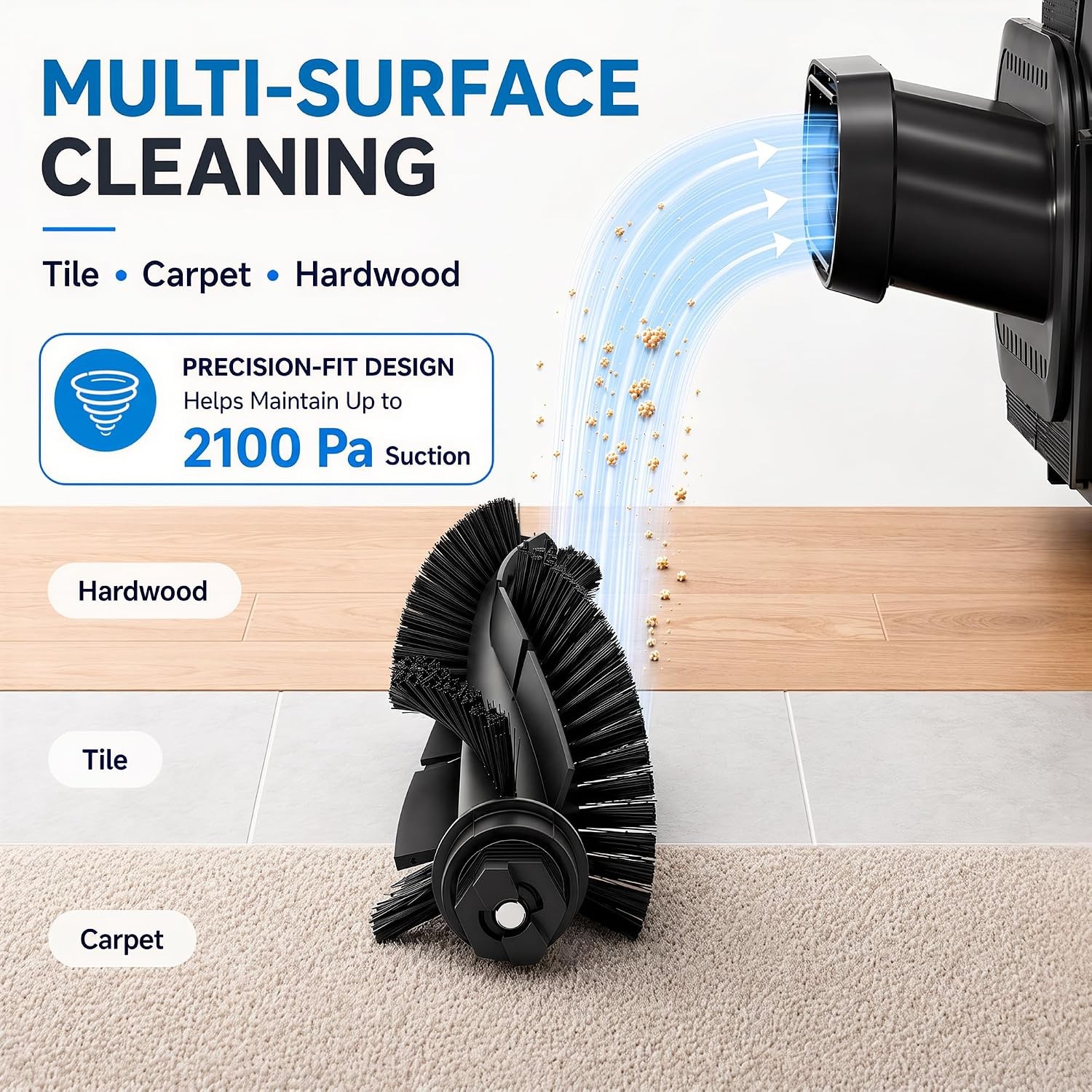 WVCR200S Accessories Kit Compatible with WYZE Robot Vacuum, 17-Piece Replacement