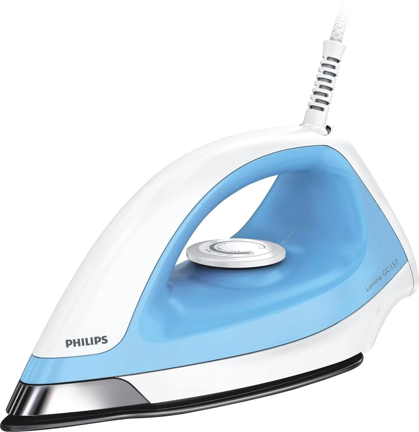 Philips GC157/02 1100 Watts Dry Iron Castin Soleplate Technology White/Blue 220V